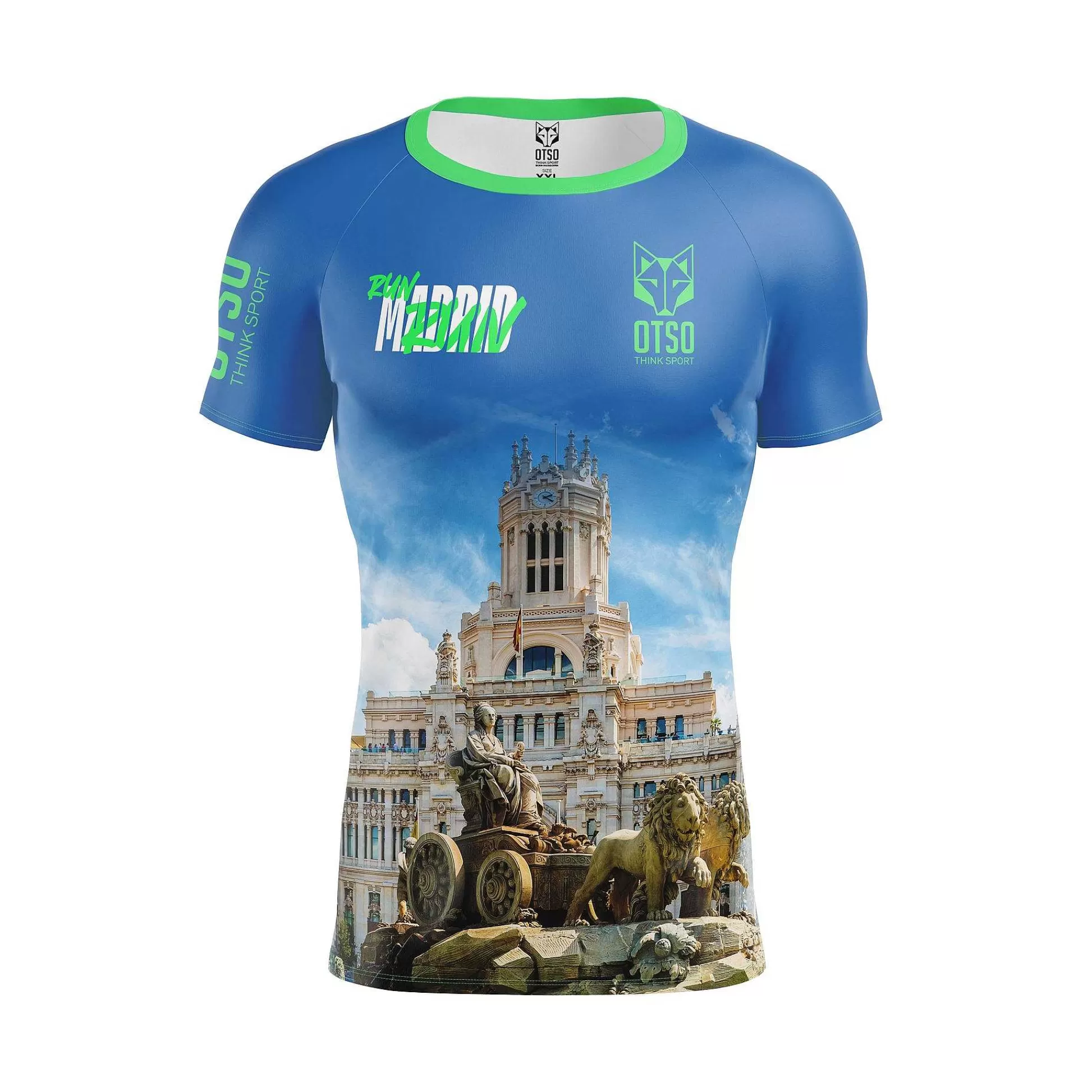 Camiseta Manga Corta Hombre-Run Madrid (Outlet)*OTSO Clearance