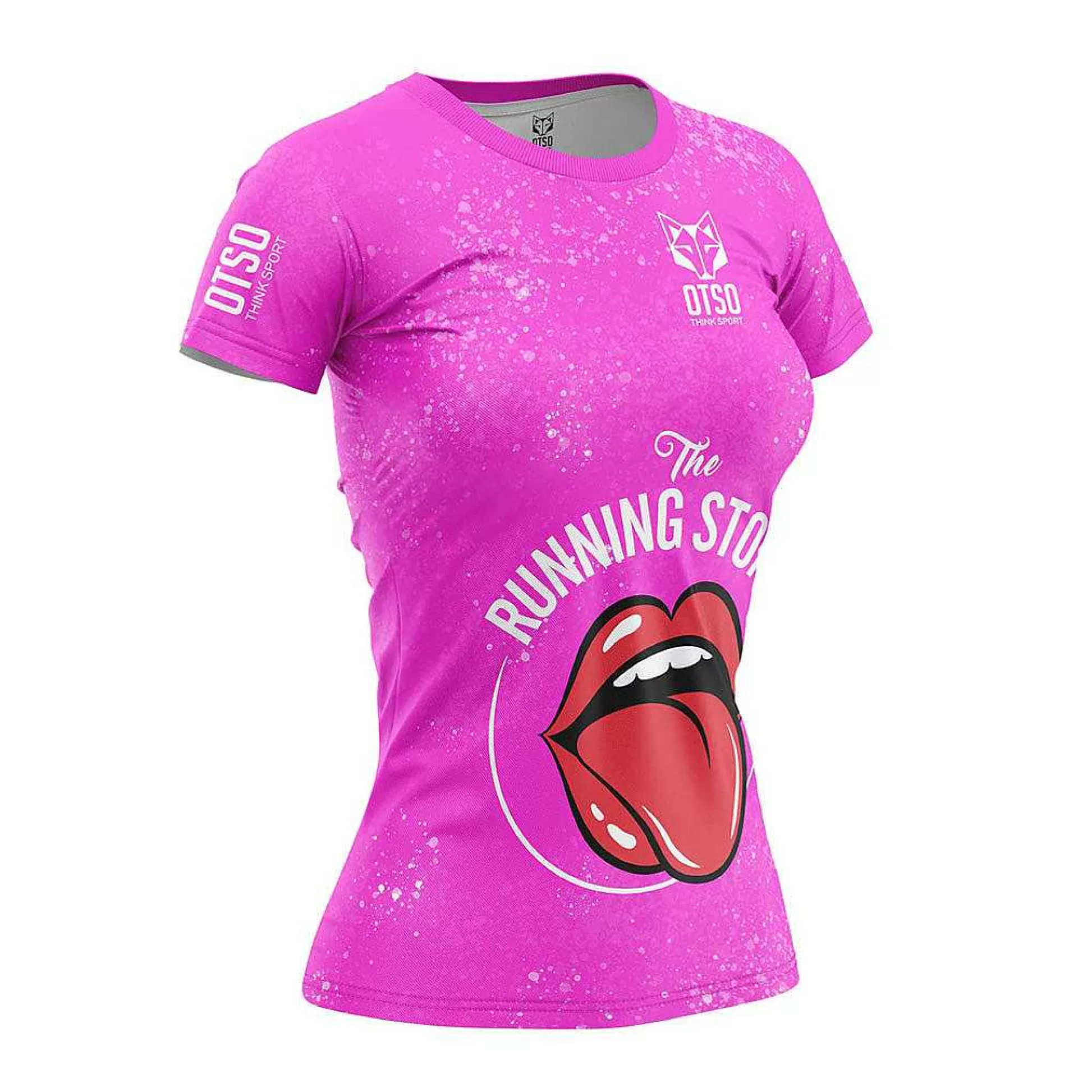 Camiseta Manga Corta Mujer-Running Stones Pink*OTSO Best Sale