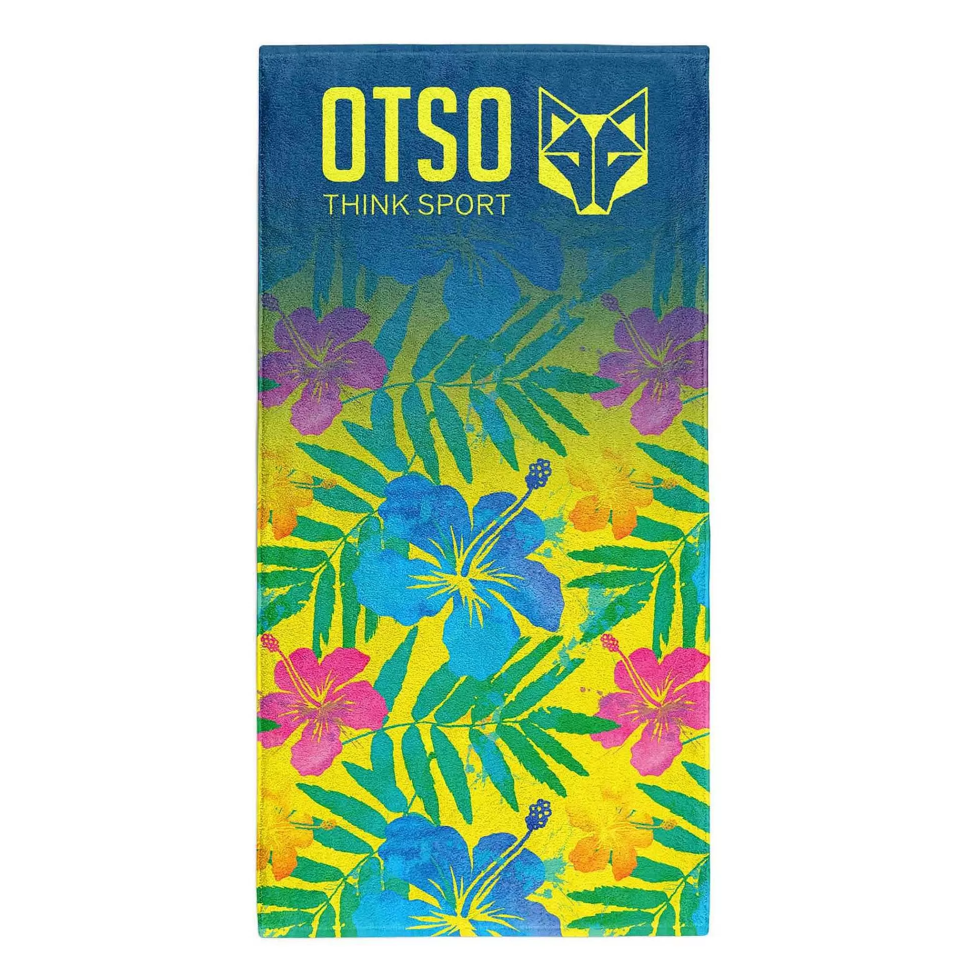 Floral Blue Microfiber Towel*OTSO Hot