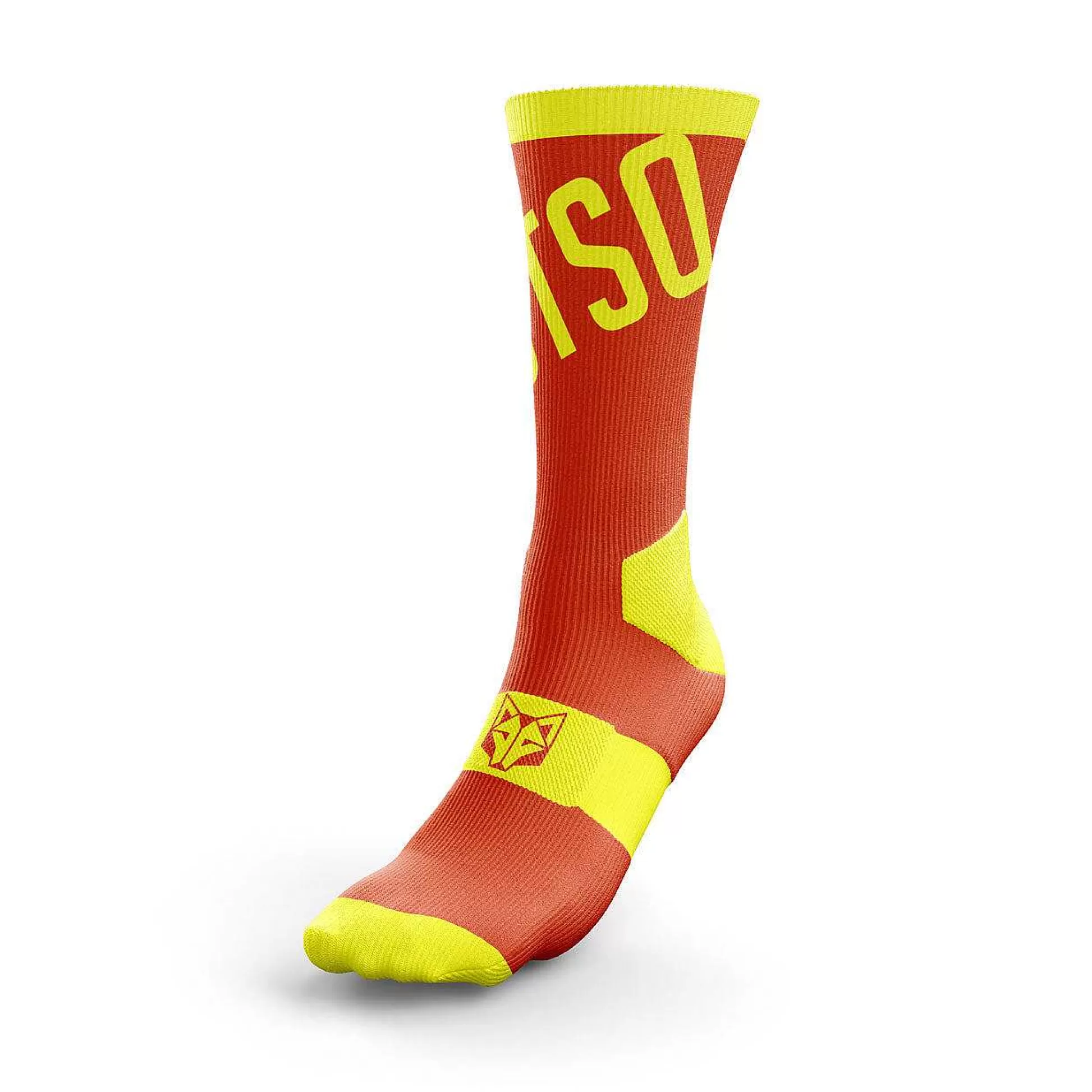 Fluo Orange High Cut Cycling Socks*OTSO Online