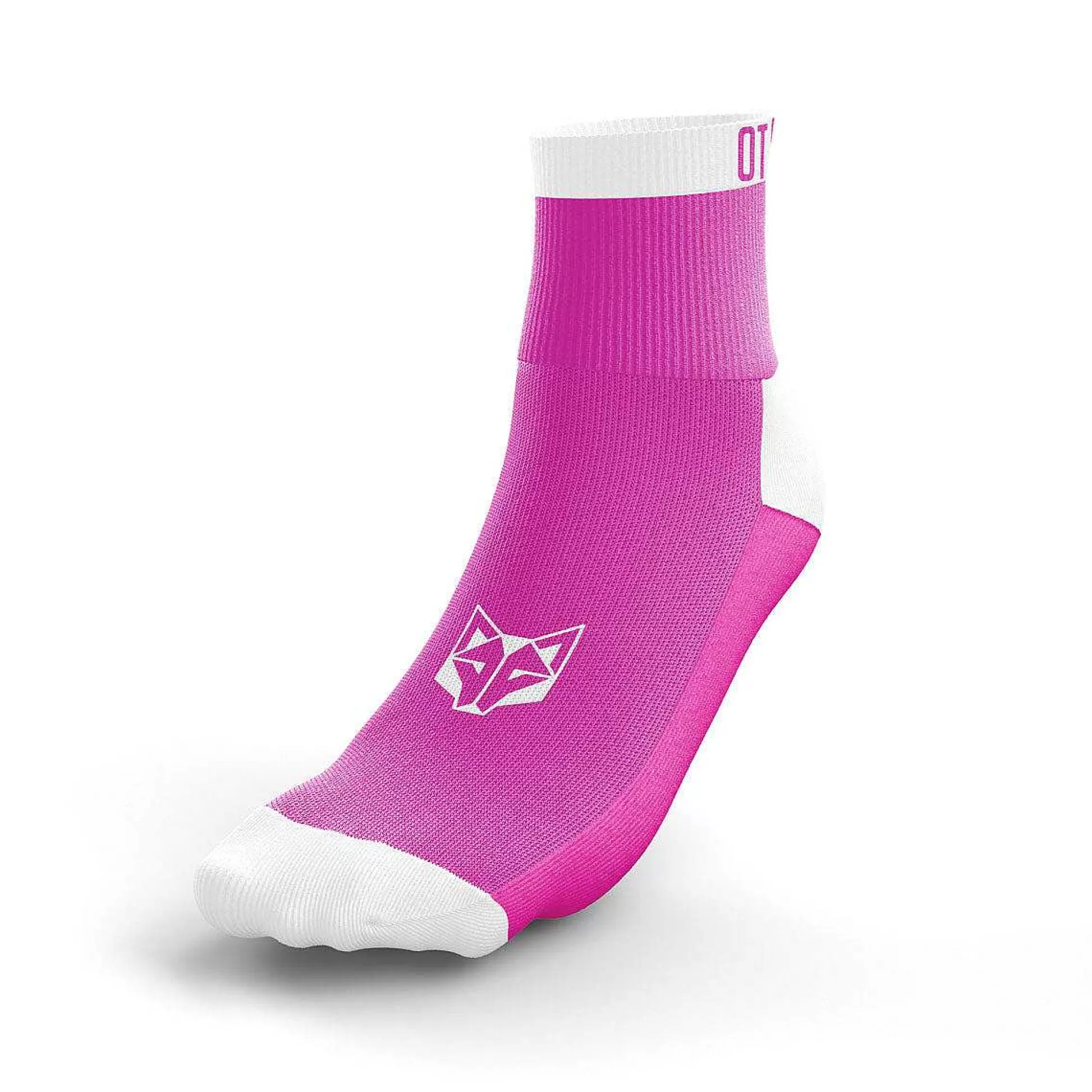 Fluo Pink & White Low Cut Multisport Socks*OTSO Fashion