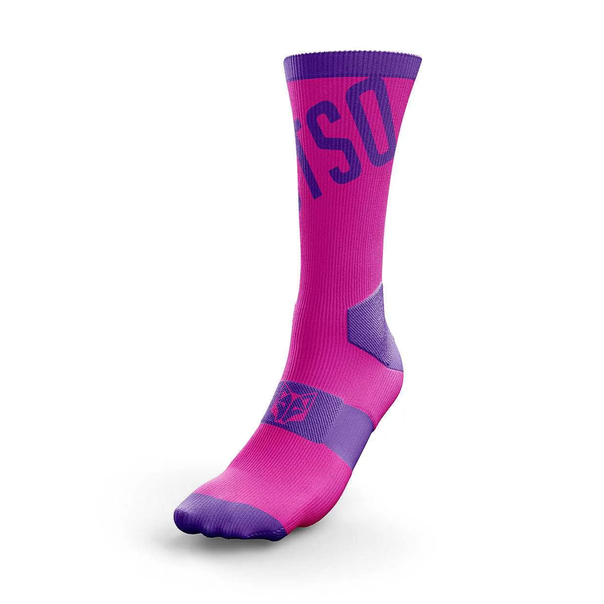 Fluo Pink High Cut Cycling Socks*OTSO Cheap