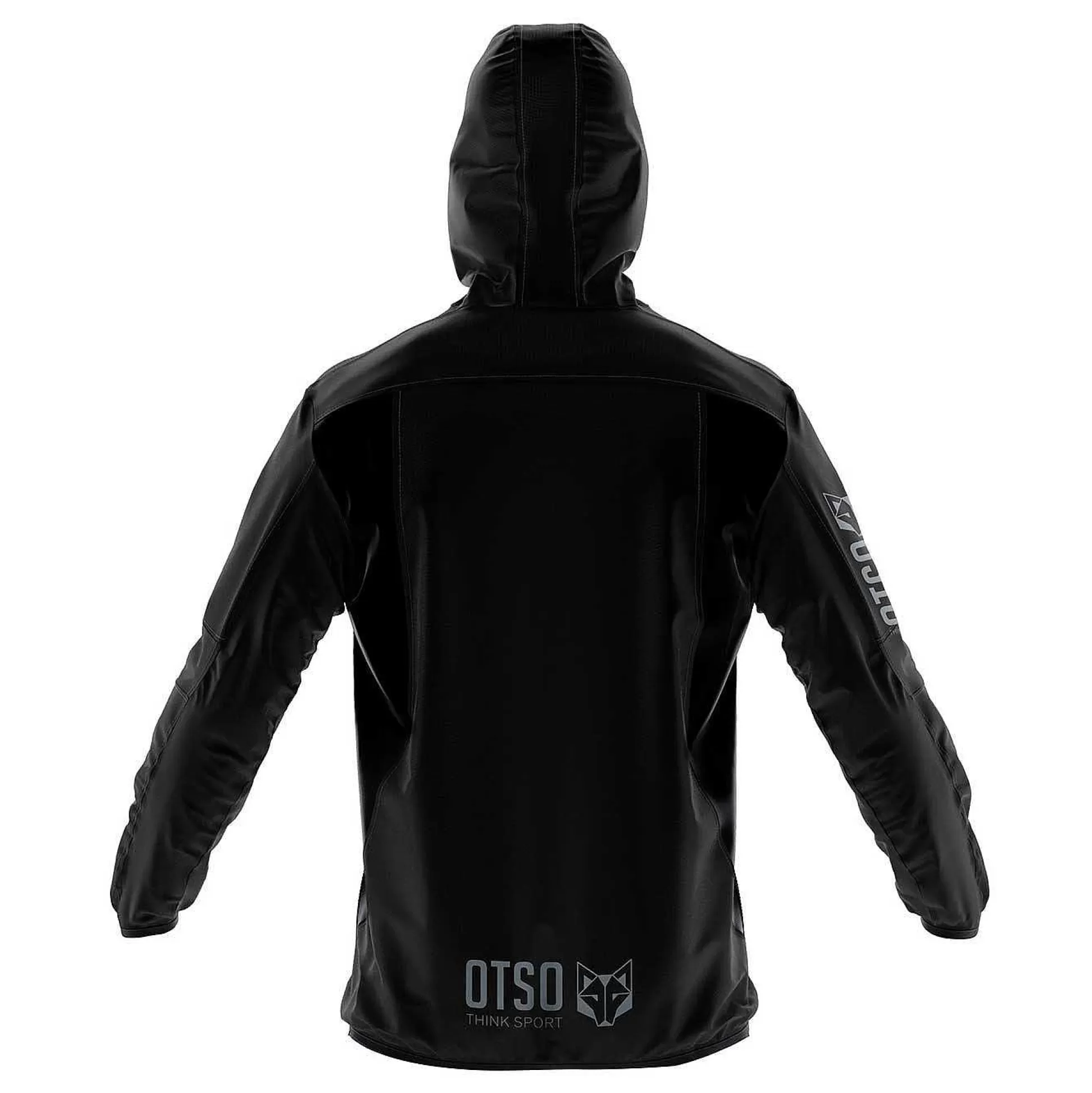 Full Black Unisex Waterproof Windbreaker*OTSO Sale