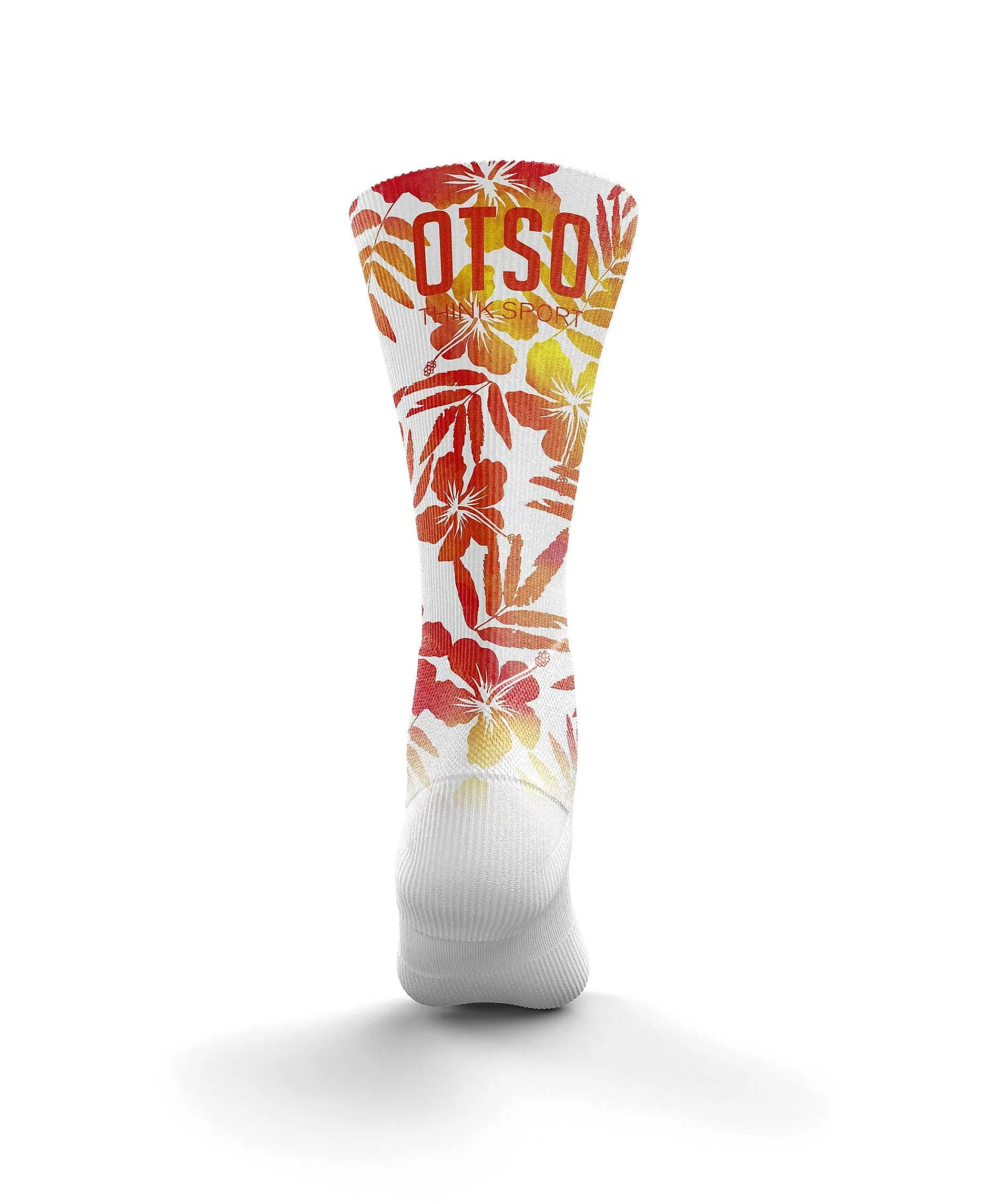 Funny Socks High Cut Floral Orange*OTSO Store