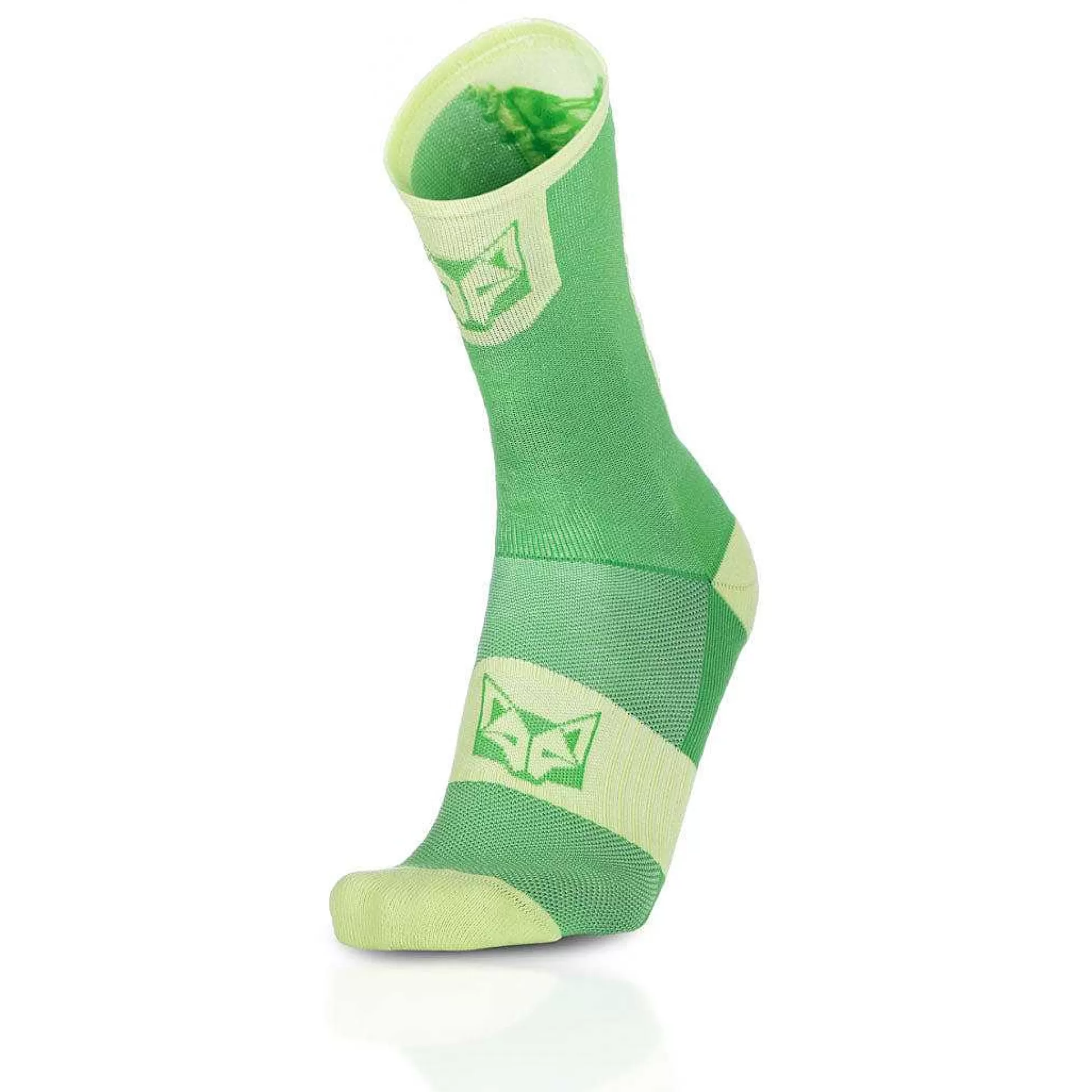 Green Apple & Green Lime High Cut Cycling Socks*OTSO Best Sale