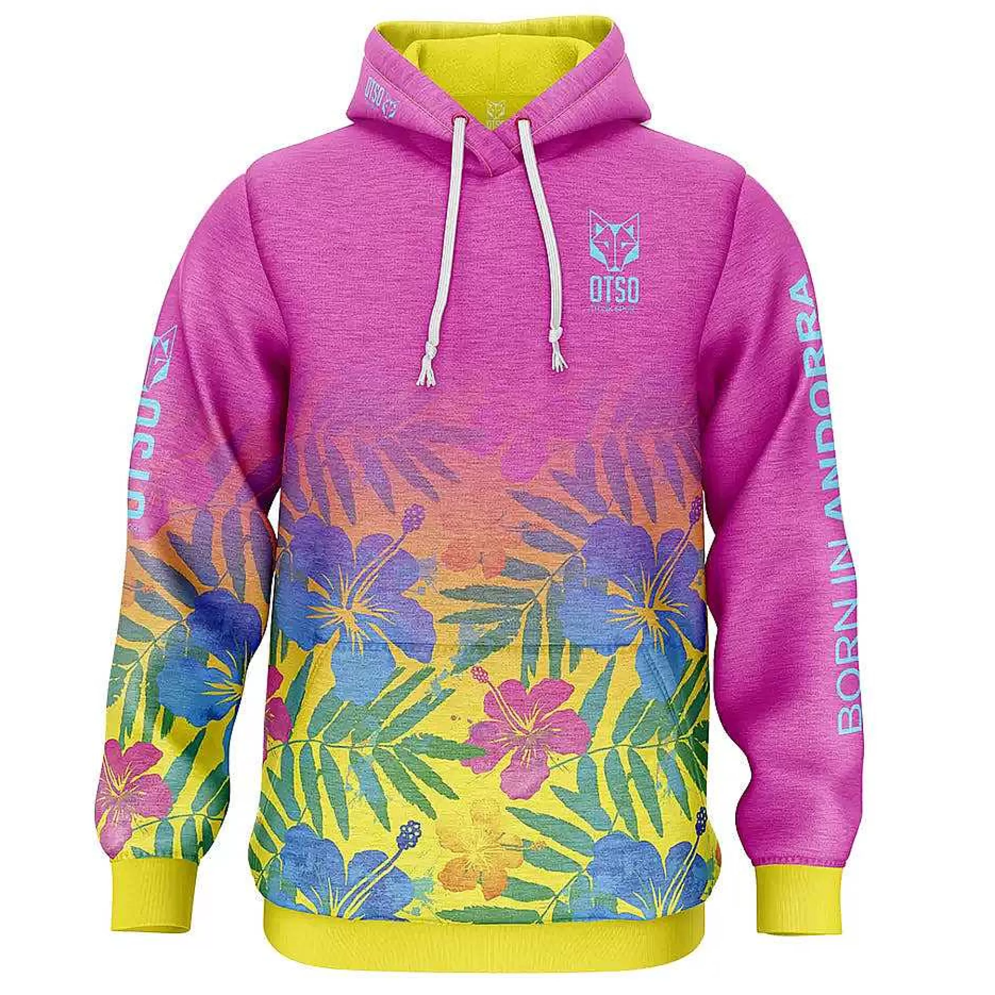 Hoodie-Floral Pink*OTSO Fashion