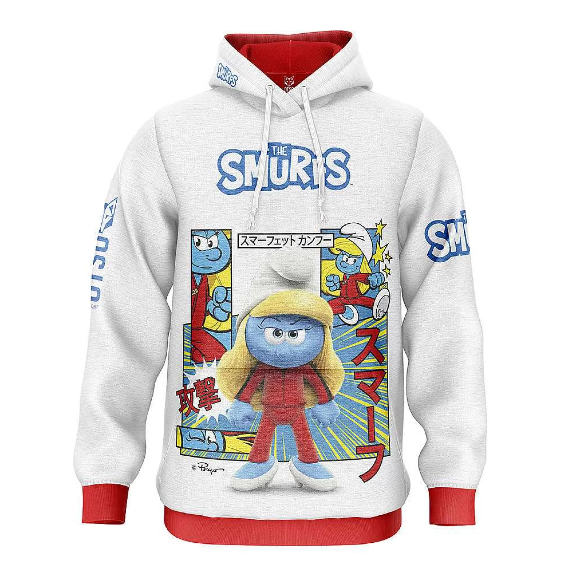 Hoodie-Smurfs Manga White*OTSO Outlet