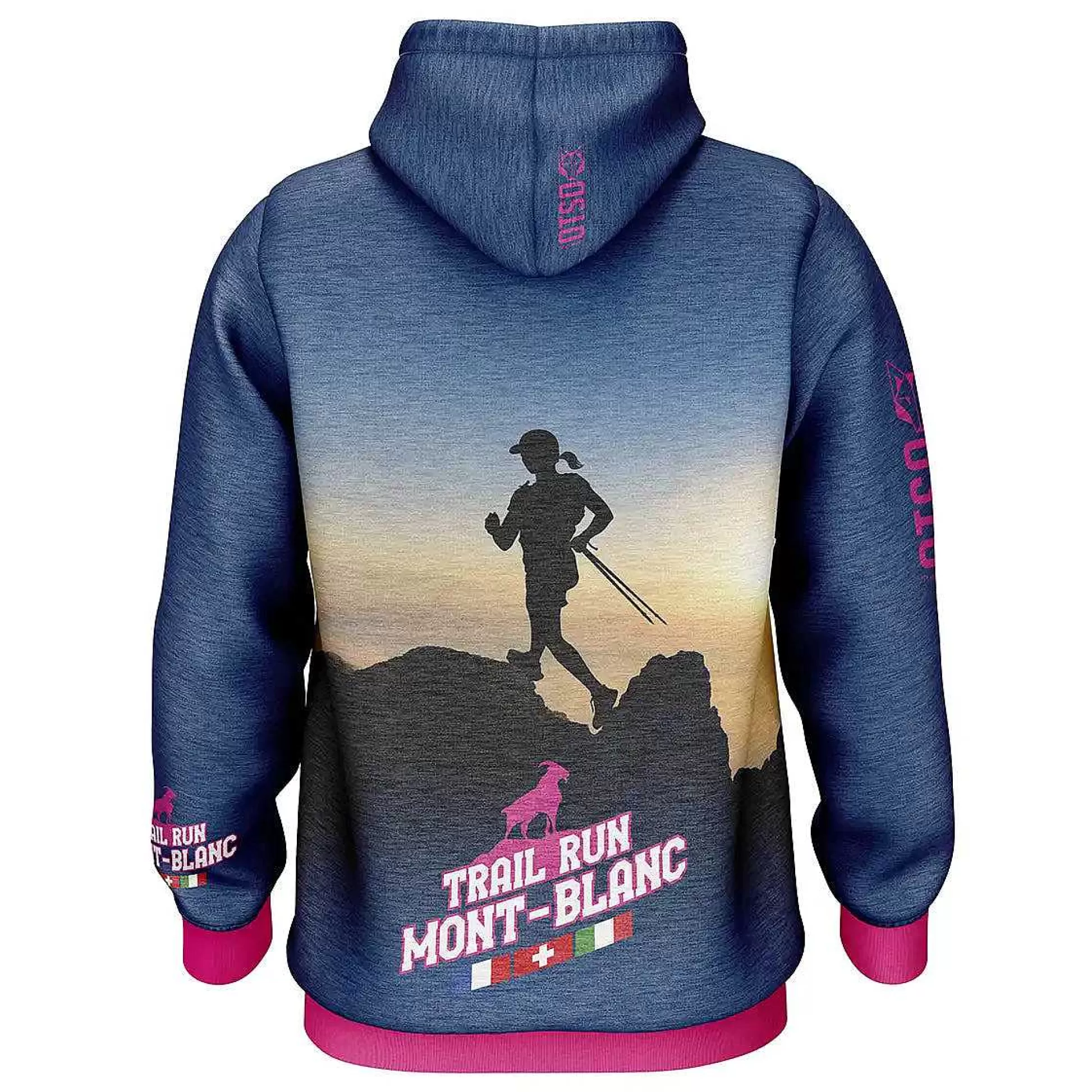 Hoodie-Trail Run Montblanc Pink (Outlet)*OTSO Sale