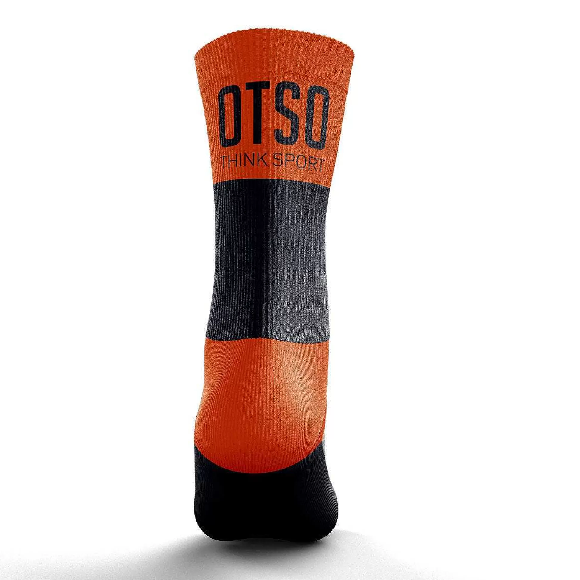 Medium Cut Multisport Socks Black & Fluo Orange*OTSO Clearance