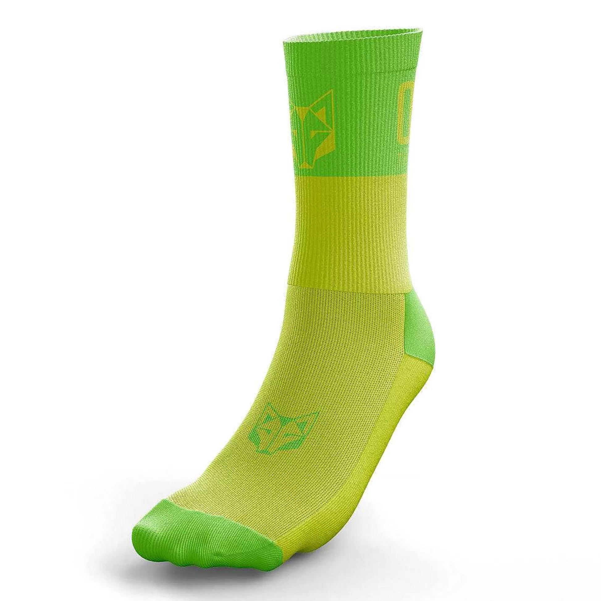 Medium Cut Multisport Socks Fluo Yellow & Fluo Green*OTSO Sale