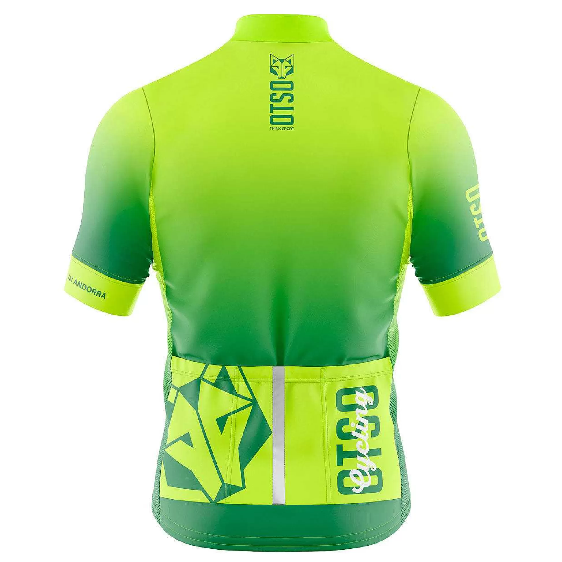 Men'S Short Sleeve Cycling Jersey Fluo Green (Outlet)*OTSO Best Sale