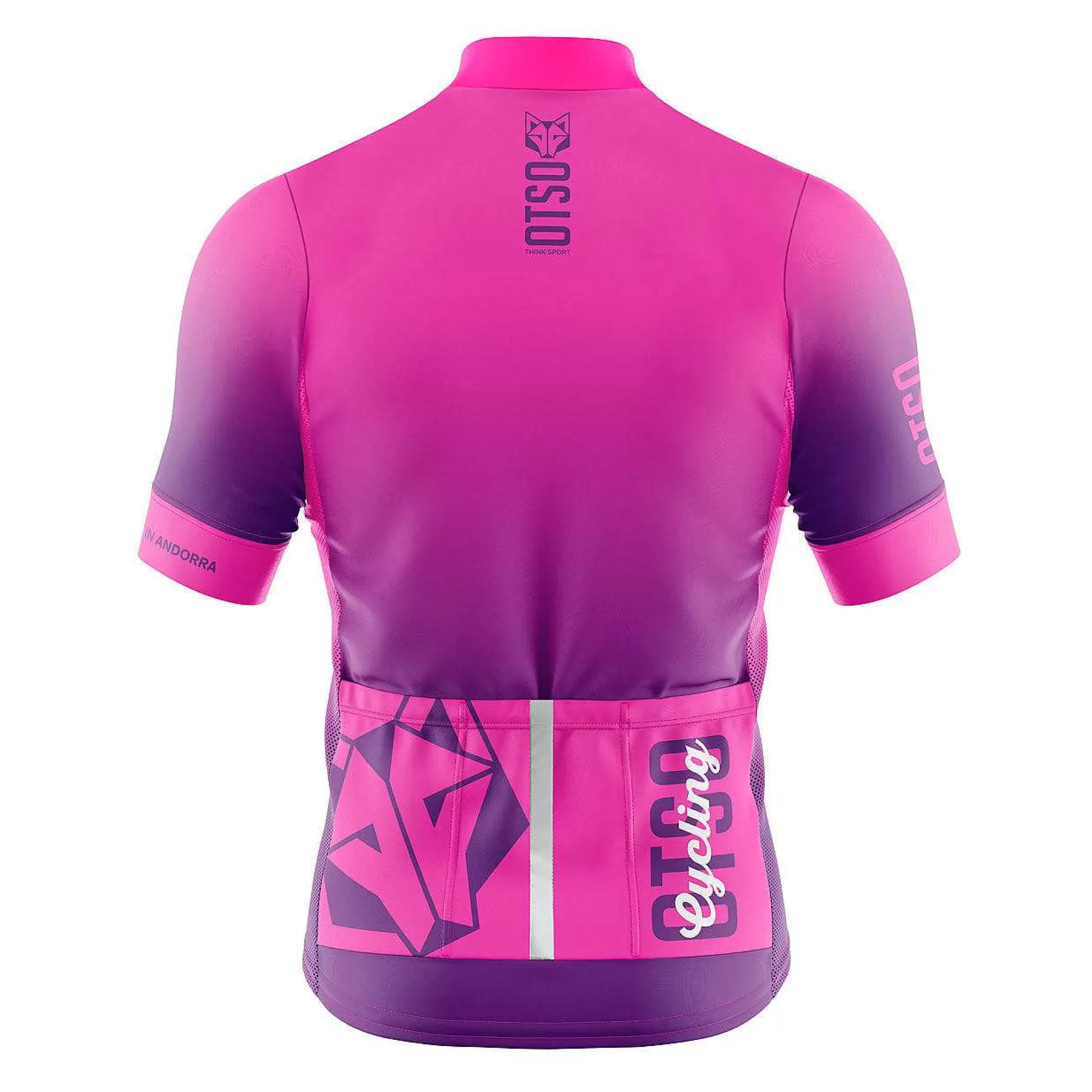 Men'S Short Sleeve Cycling Jersey Fluo Pink (Outlet)*OTSO Cheap