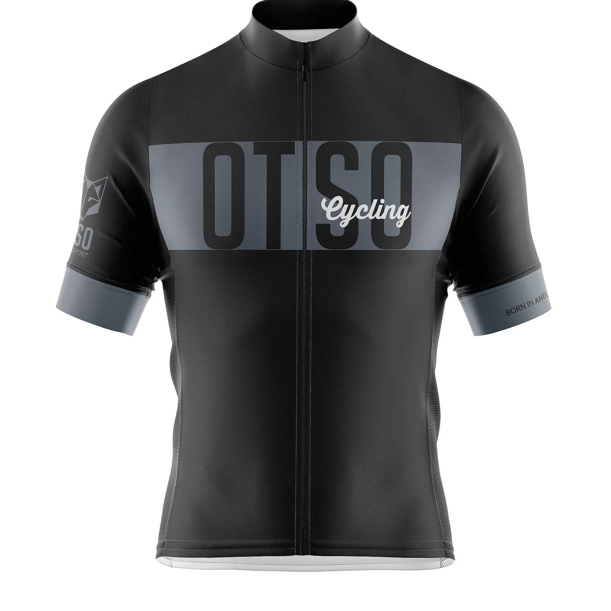 Men'S Short Sleeve Cycling Jersey Black (Outlet)*OTSO Clearance