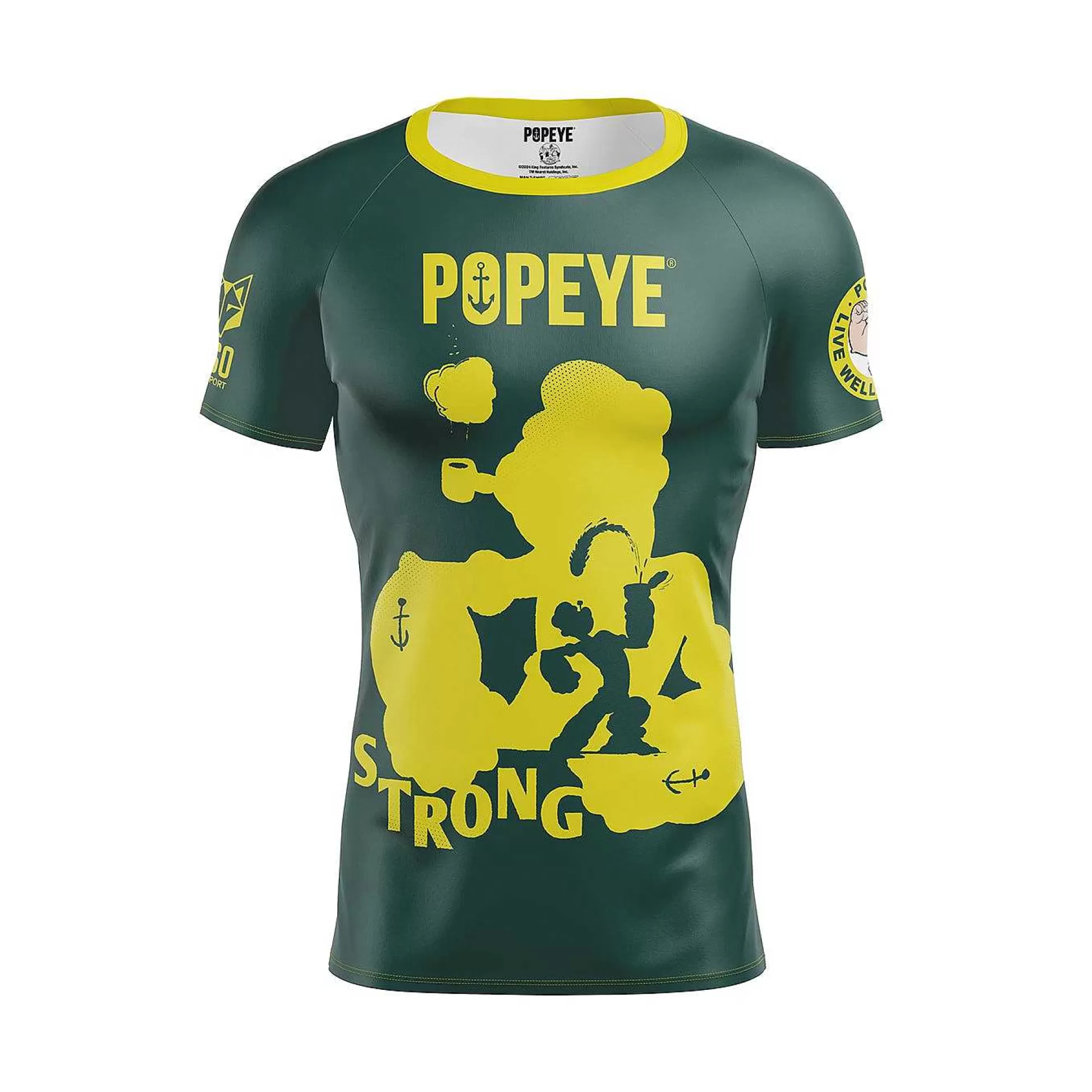 Men'S Short Sleeve T-Shirt-Popeye Strong*OTSO New