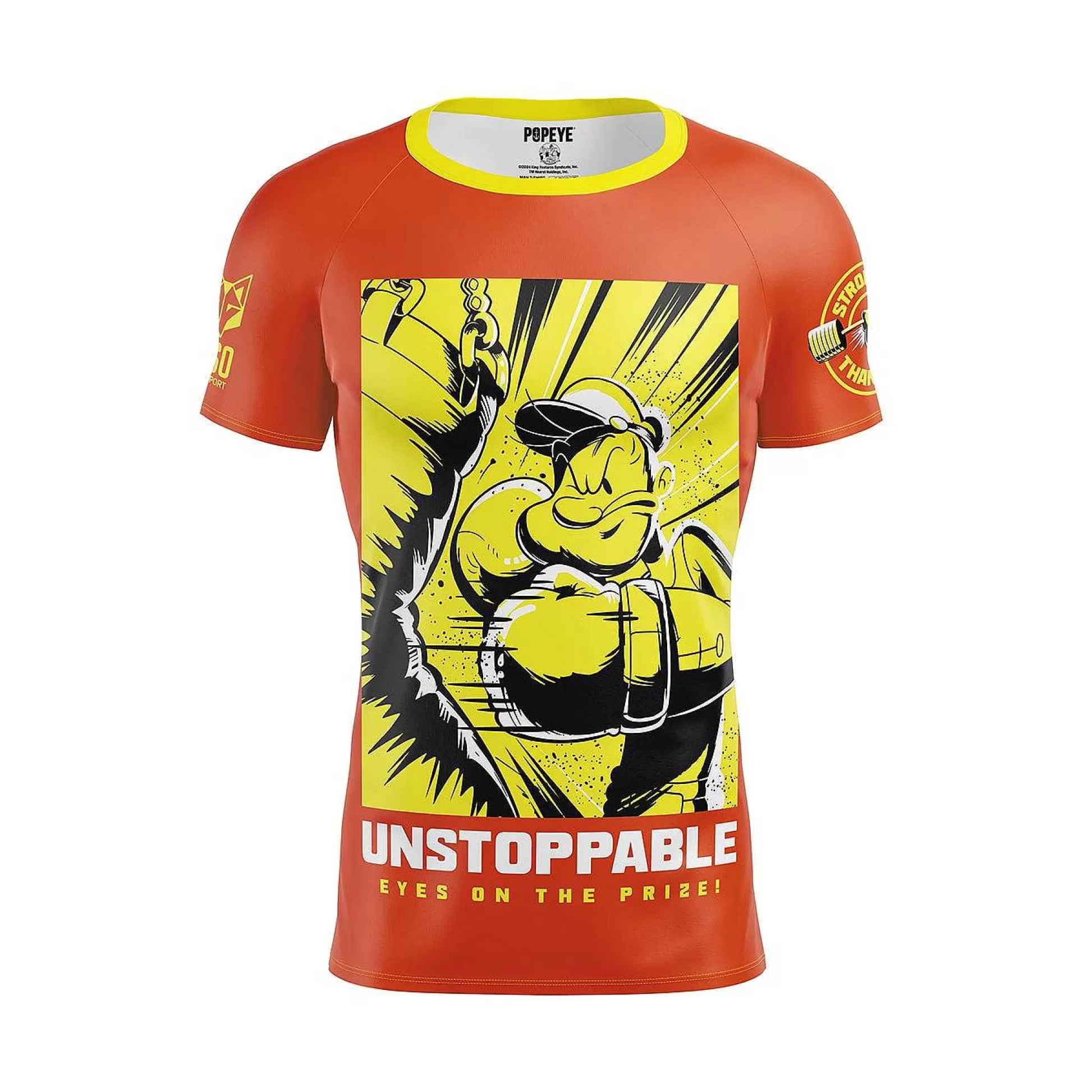 Men'S Short Sleeve T-Shirt-Popeye Unstoppable*OTSO Sale