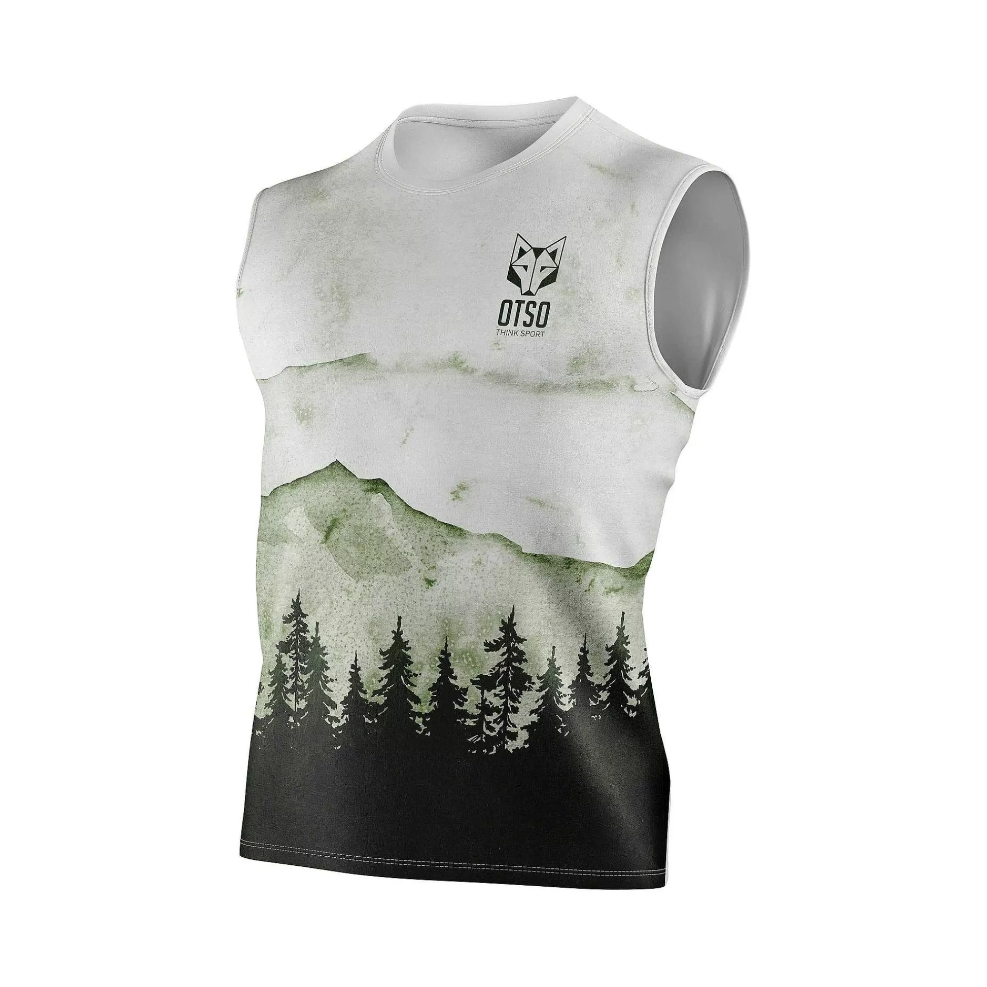 Men'S Sleeveless Shirt Green Forest*OTSO Cheap