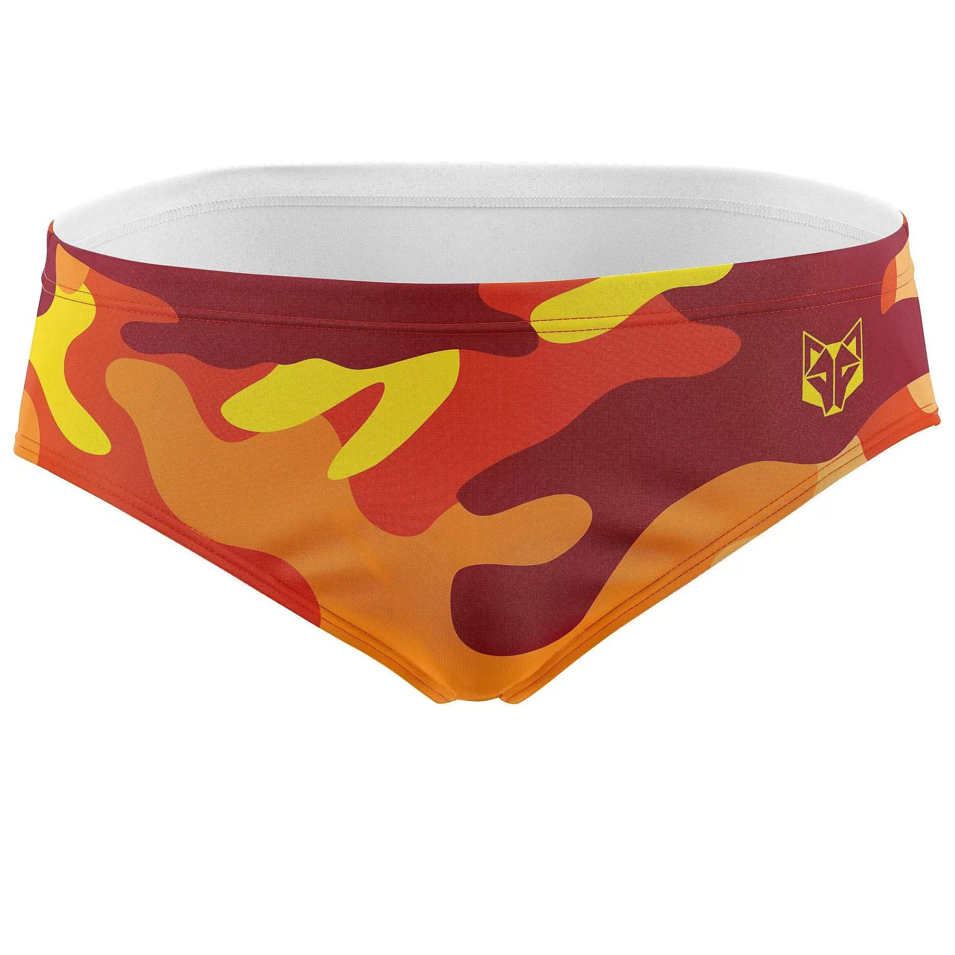 Men'S Swim Briefs-Orange Camo (Outlet)*OTSO Flash Sale