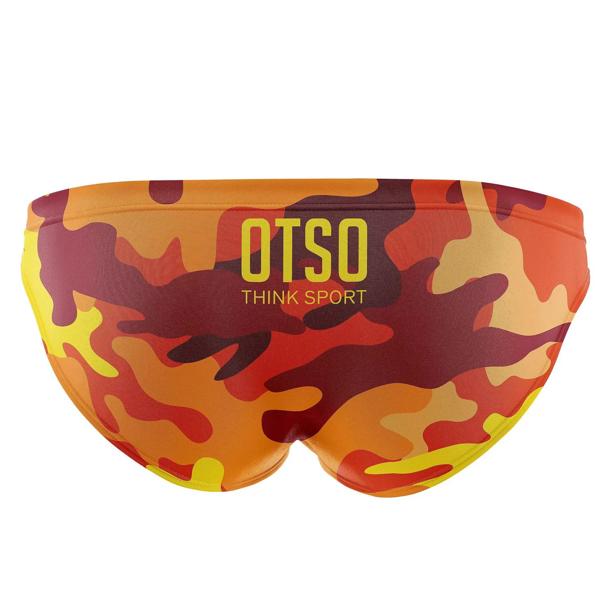 Men'S Swim Briefs-Orange Camo (Outlet)*OTSO Flash Sale