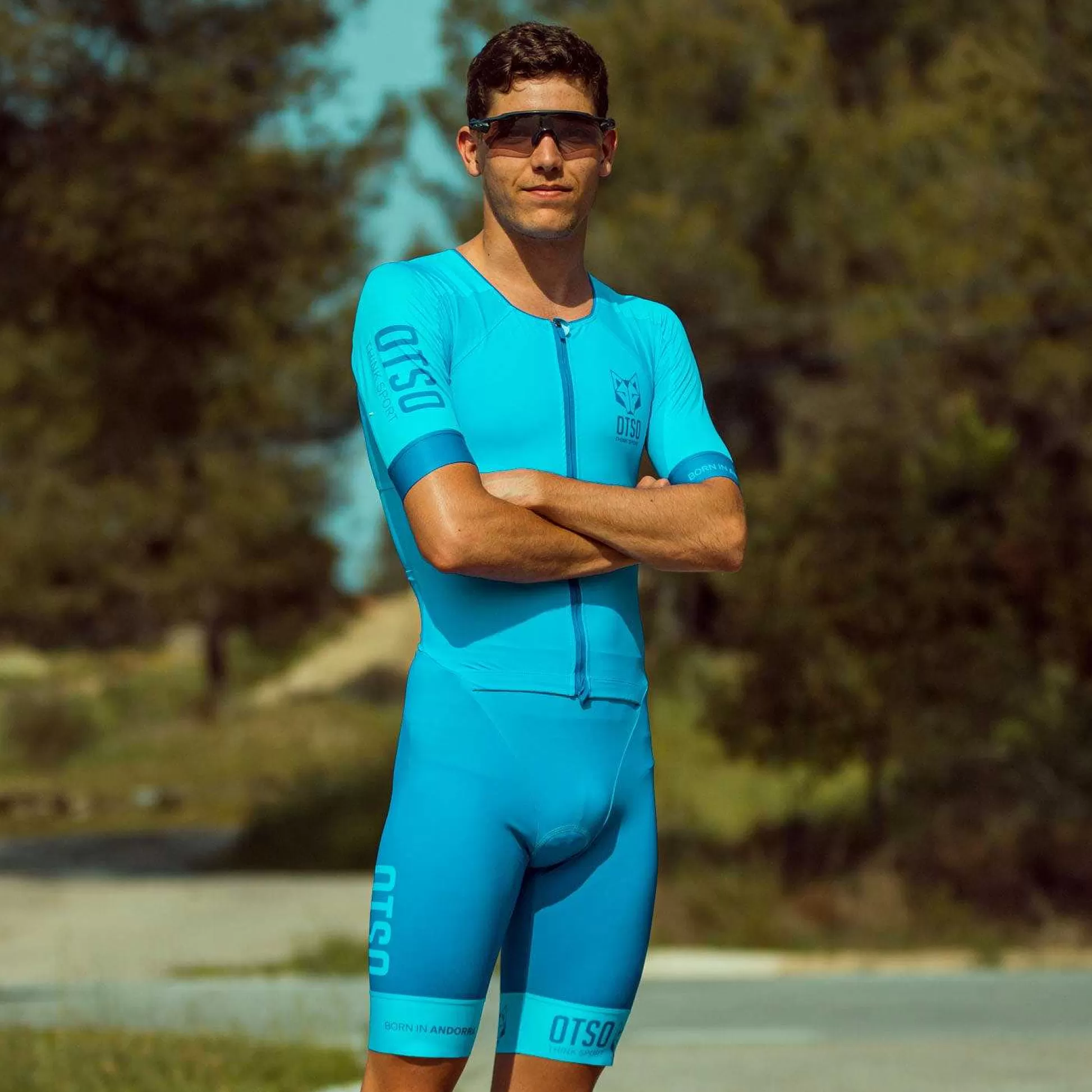 Men'S Triathlon Suit-Light Blue & Electric Blue (Outlet)*OTSO Online