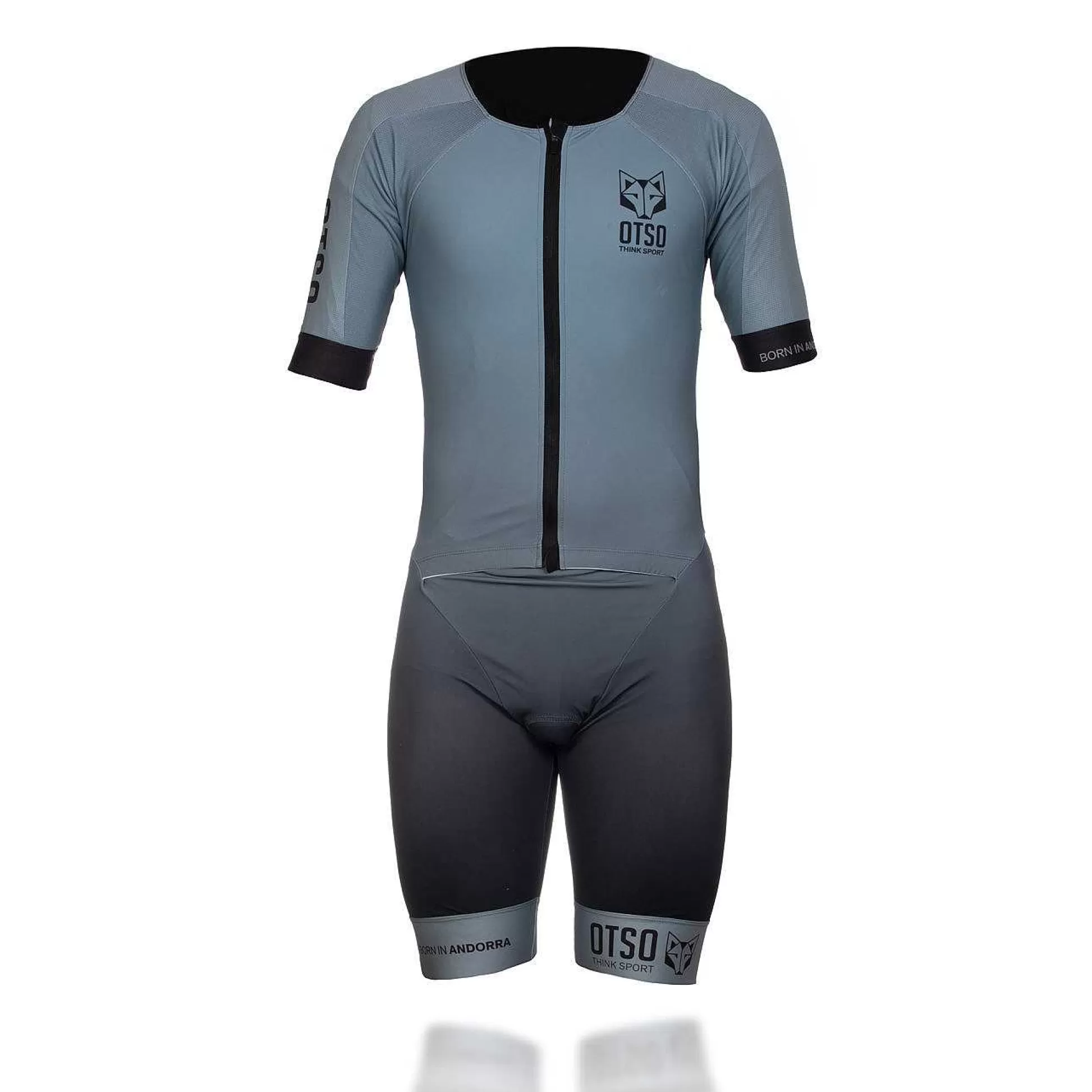 Men'S Triathlon Suit-Silver Gray & Black (Outlet)*OTSO Discount