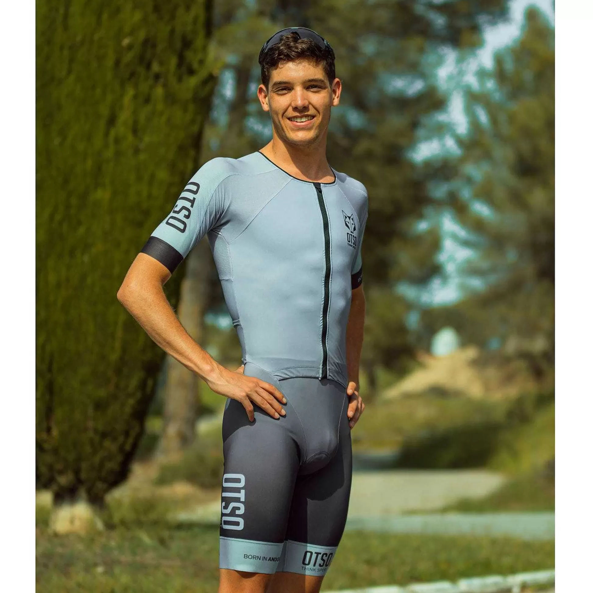 Men'S Triathlon Suit-Silver Gray & Black (Outlet)*OTSO Discount