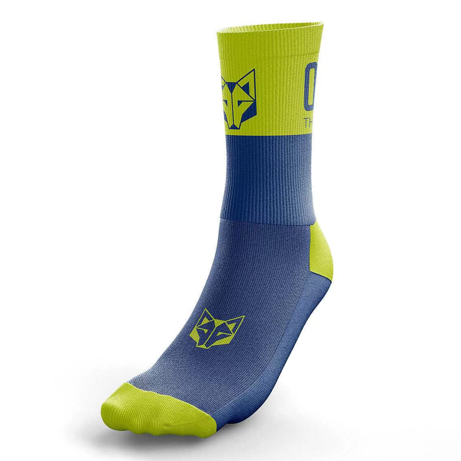 Mid Cut Multisport Socks Electric Blue & Fluo Yellow*OTSO Outlet