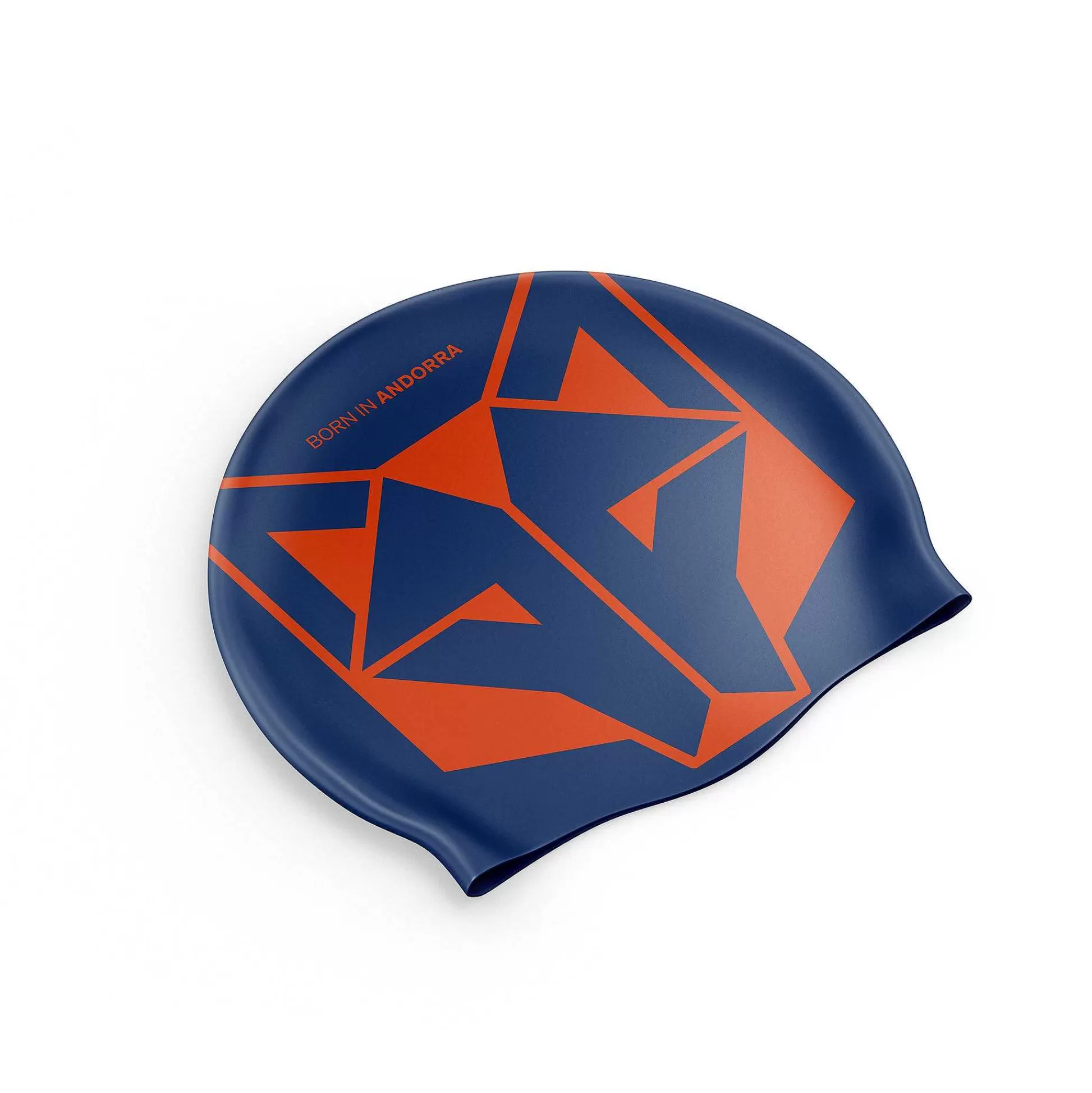 Navy Blue & Fluo Orange Swimming Cap*OTSO Sale