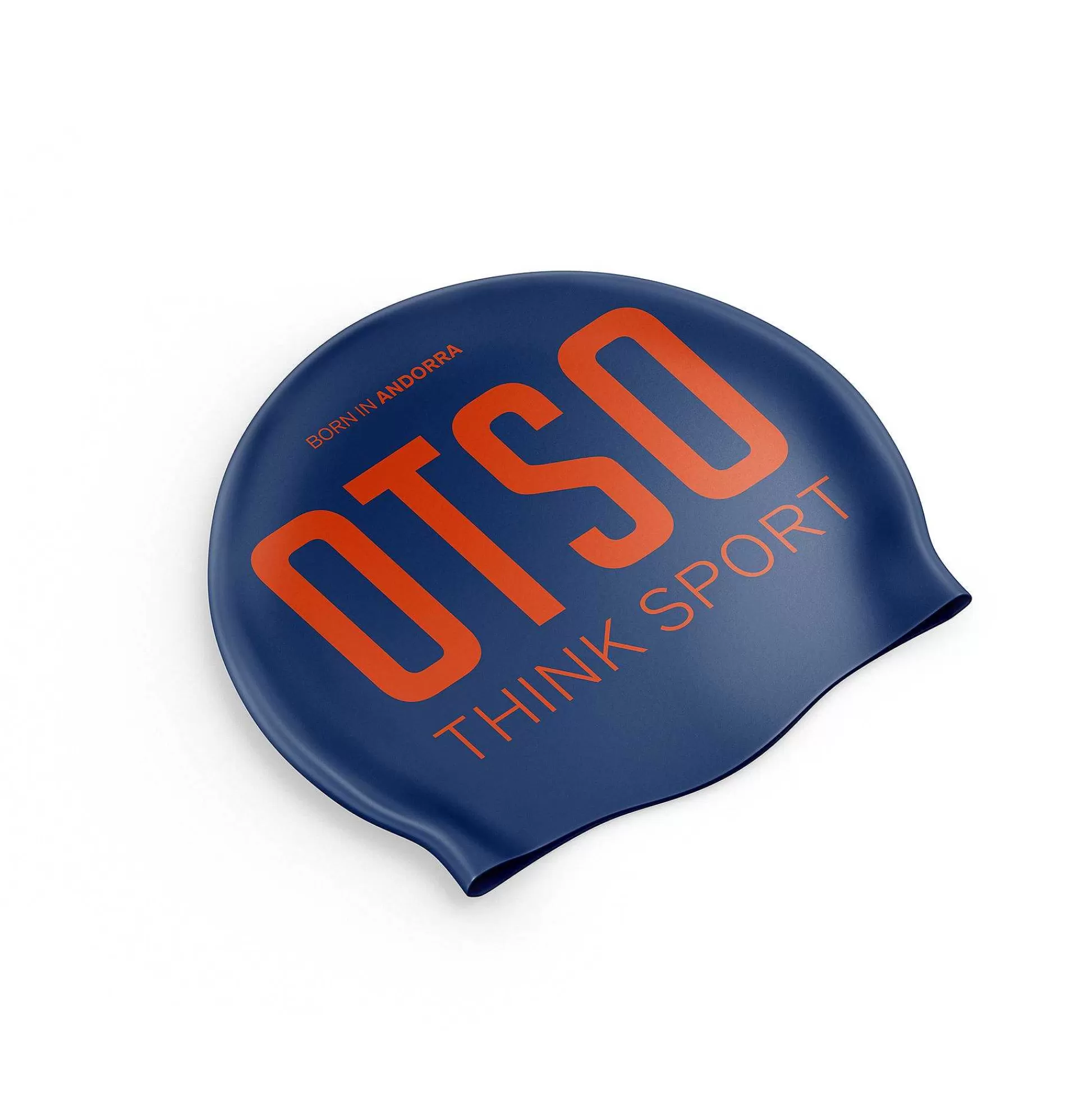 Navy Blue & Fluo Orange Swimming Cap*OTSO Sale