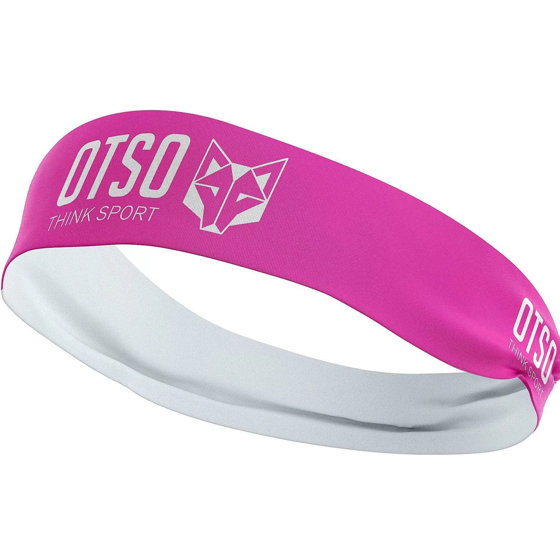 Sport Fluo Pink/White Headband*OTSO Cheap