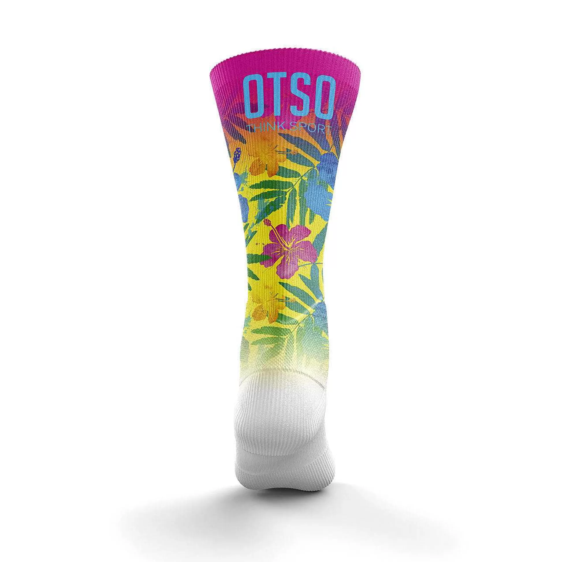 Pink Floral High Cut Sublimated Socks*OTSO Best Sale