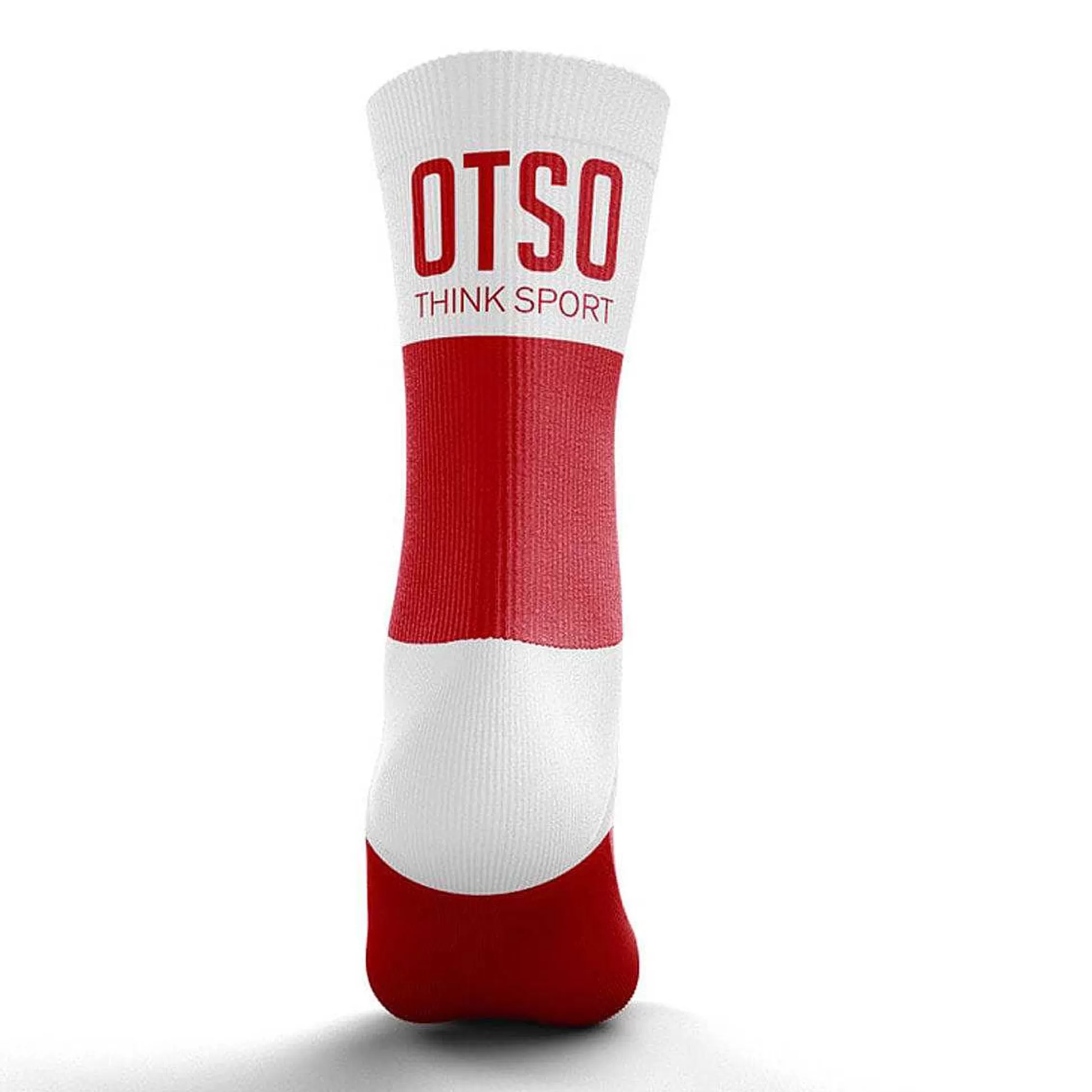 Red & White Medium Cut Multisport Socks*OTSO Cheap