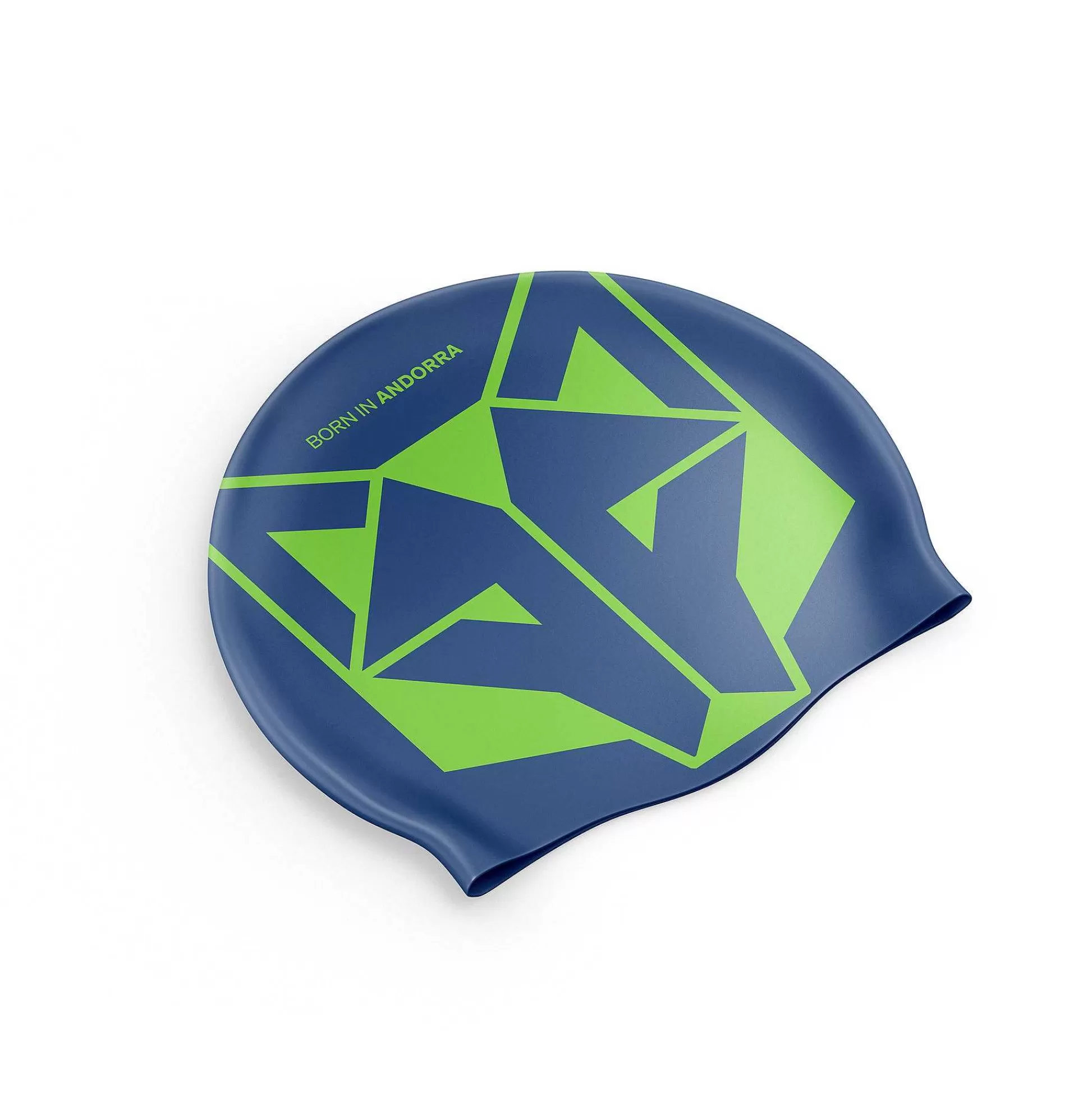 Swimming Cap Electric Blue & Fluo Green*OTSO Hot