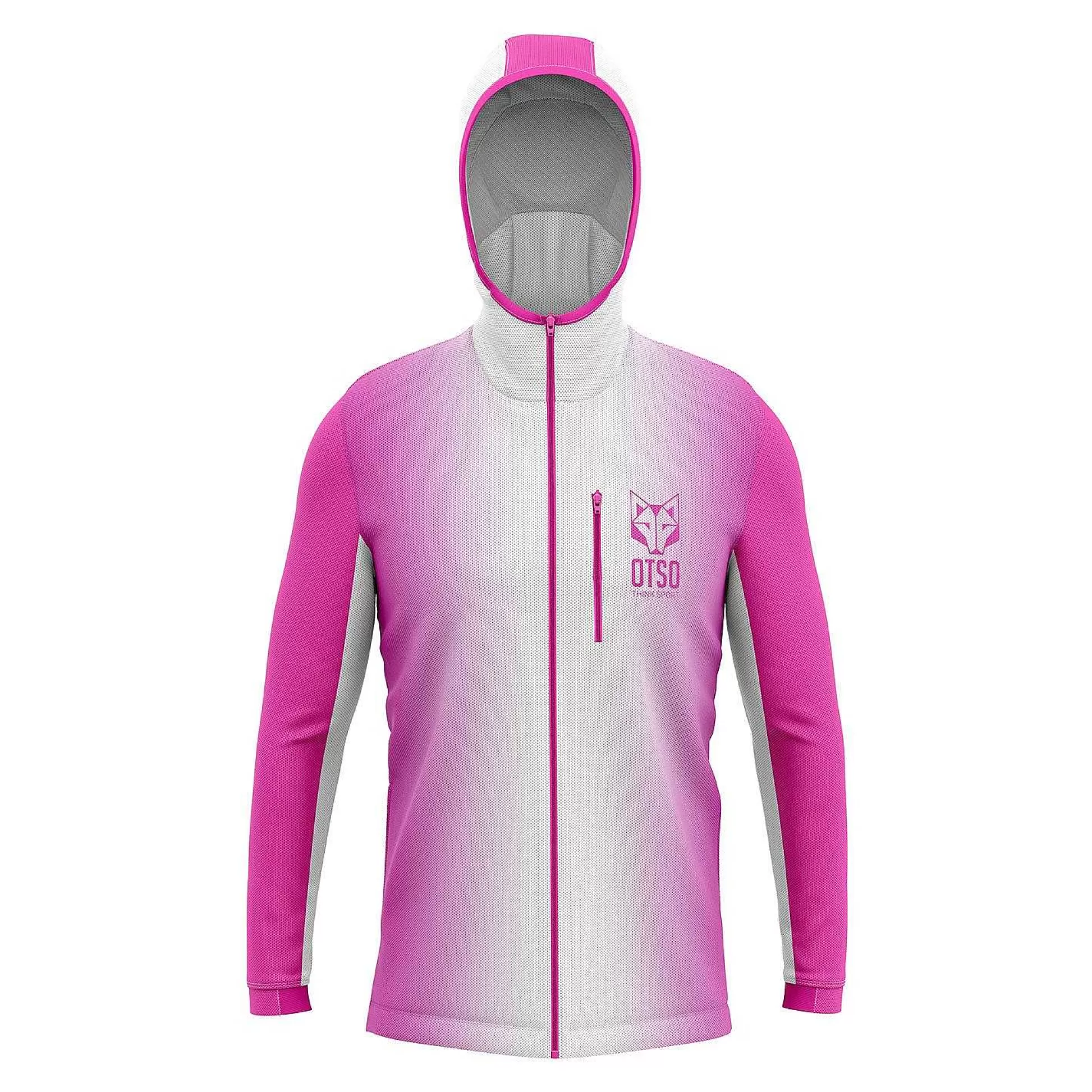 Unisex Sport Hoodie Fluo Pink & White*OTSO Sale