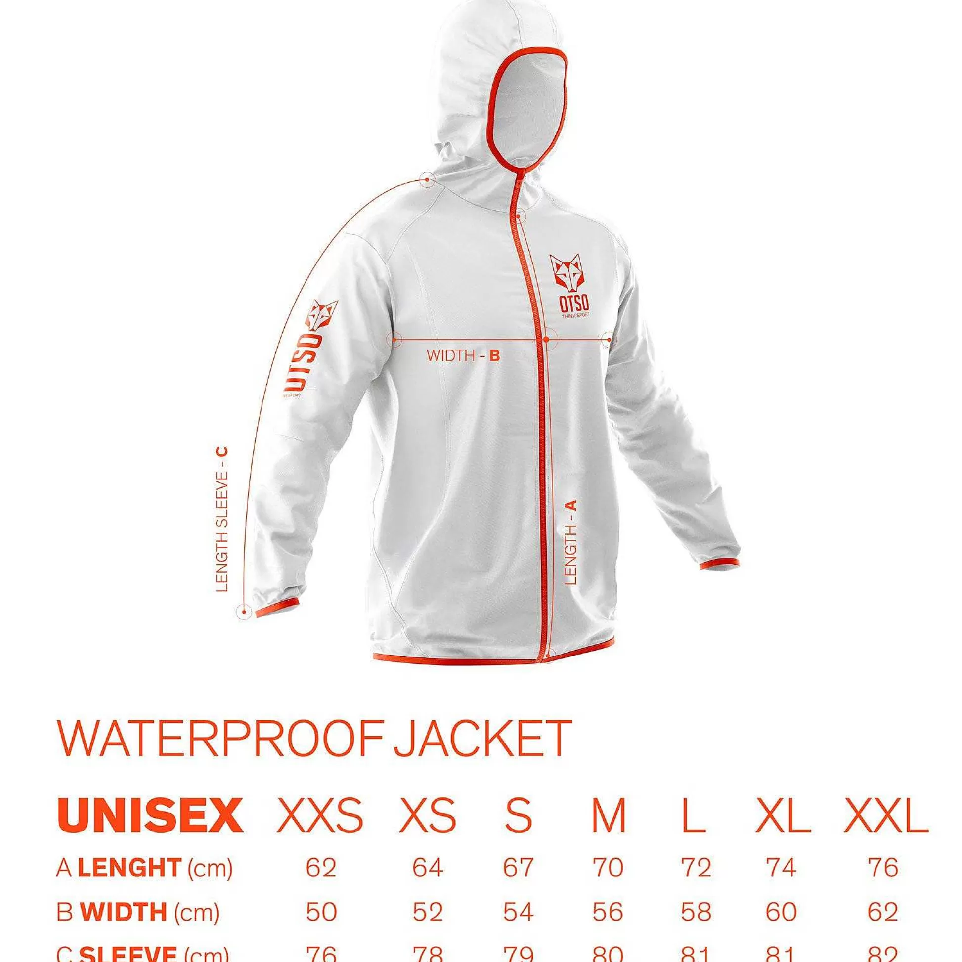 Waterproof Jacket-Electric Blue & White*OTSO Cheap