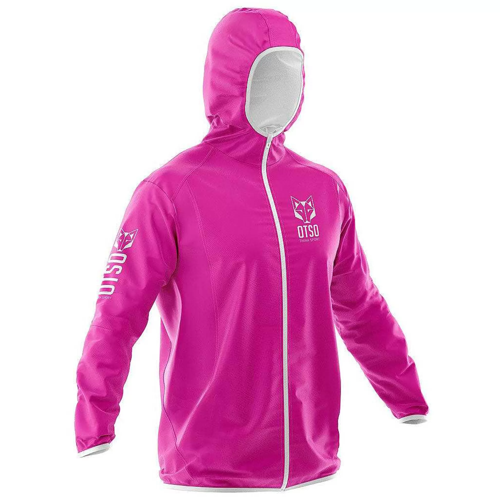 Waterproof Jacket-Fluo Pink & White*OTSO Shop