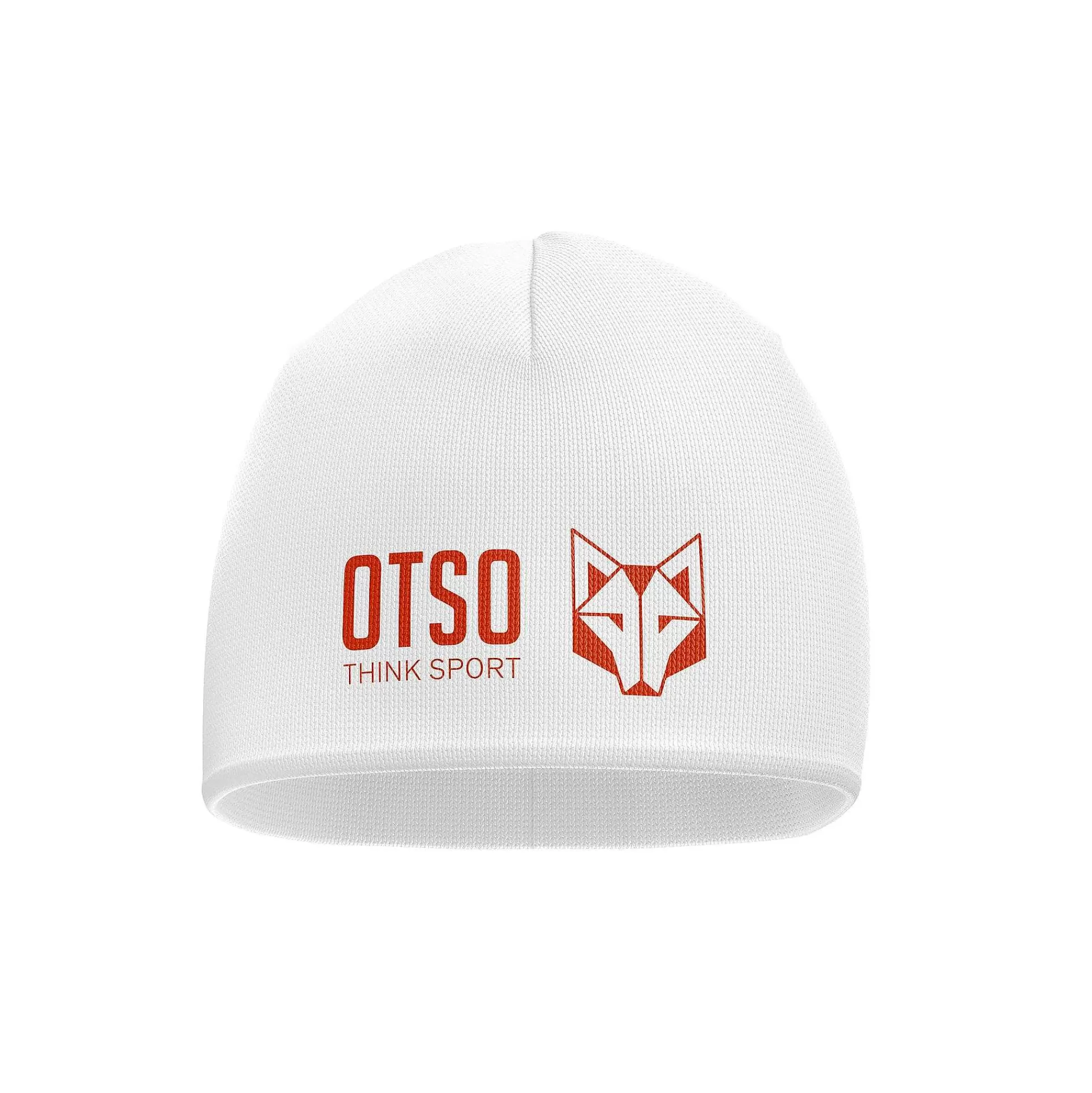 White & Fluo Orange Beanie*OTSO Cheap