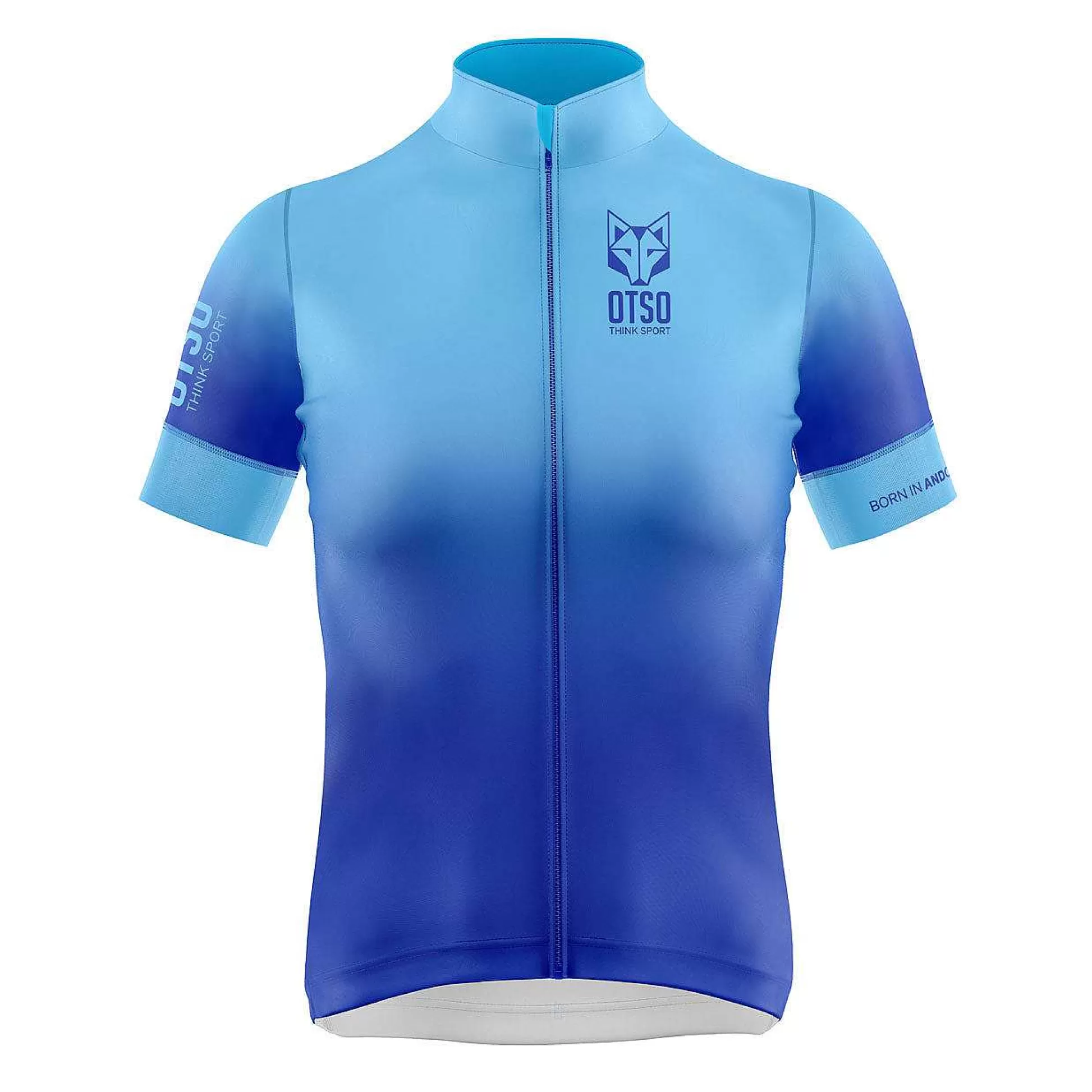 Women'S Short Sleeve Cycling Jersey Fluo Blue (Outlet)*OTSO Clearance