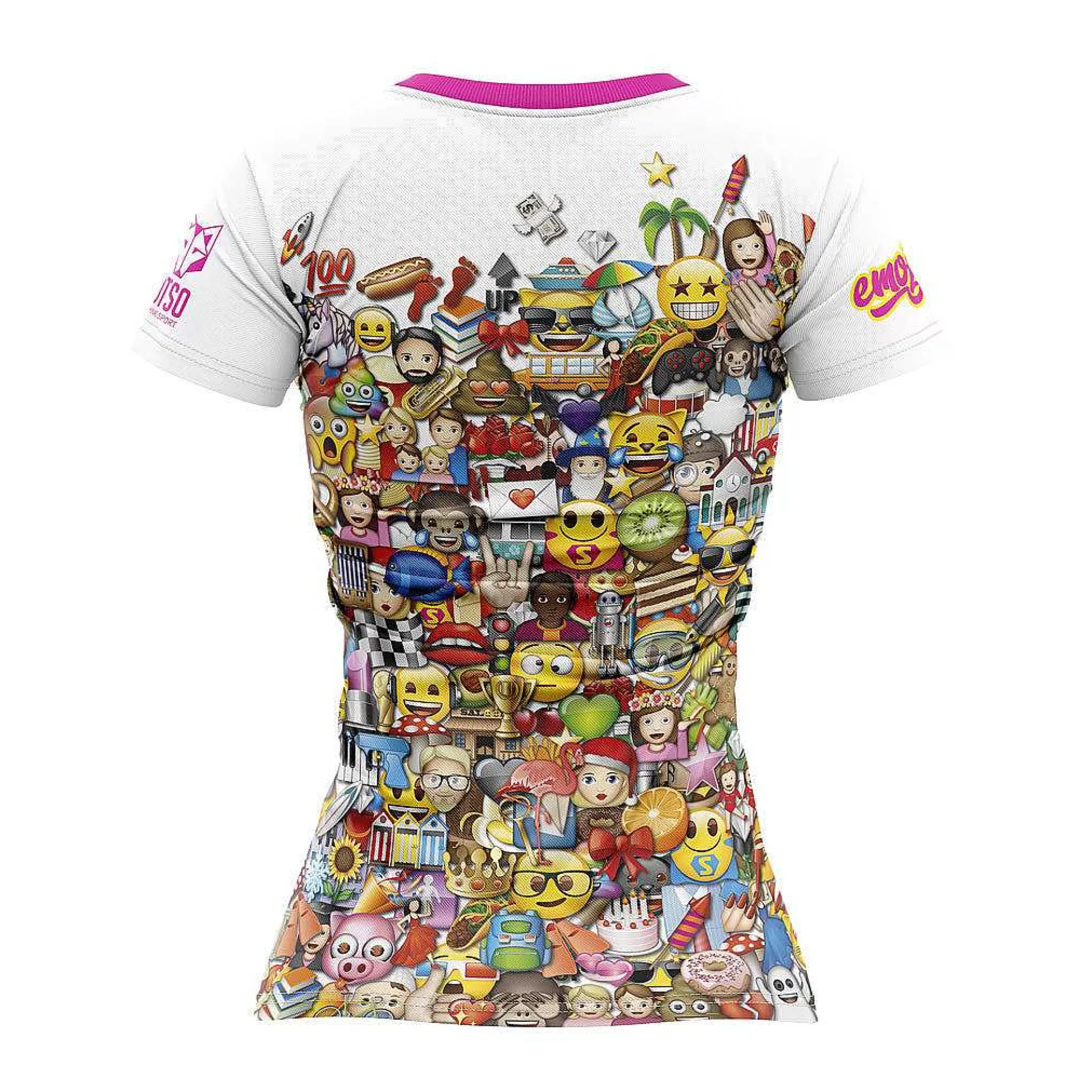 Women'S Short Sleeve Shirt-Emoji Big Wave*OTSO Cheap