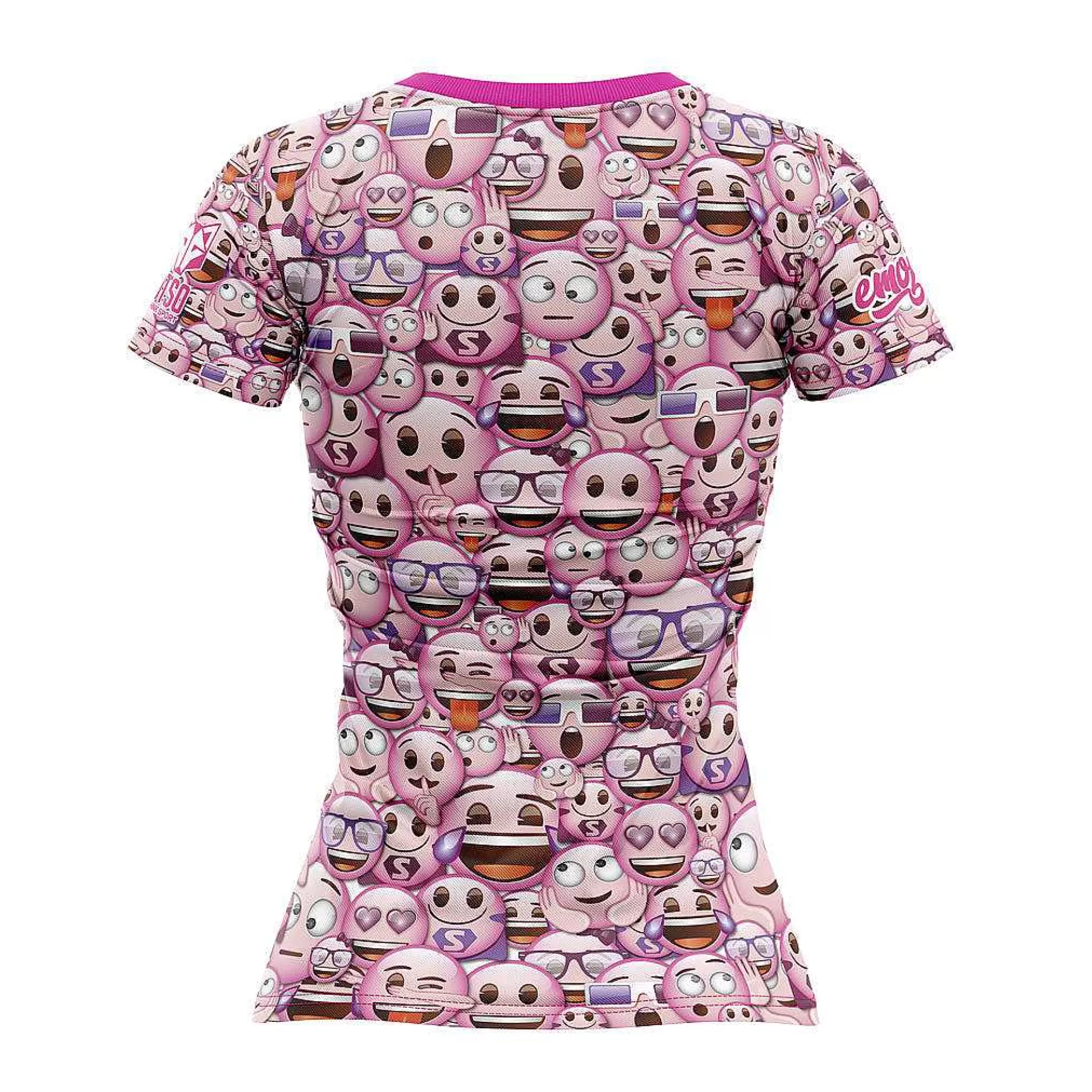 Women'S Short Sleeve Shirt-Emoji Classic Pink*OTSO Best