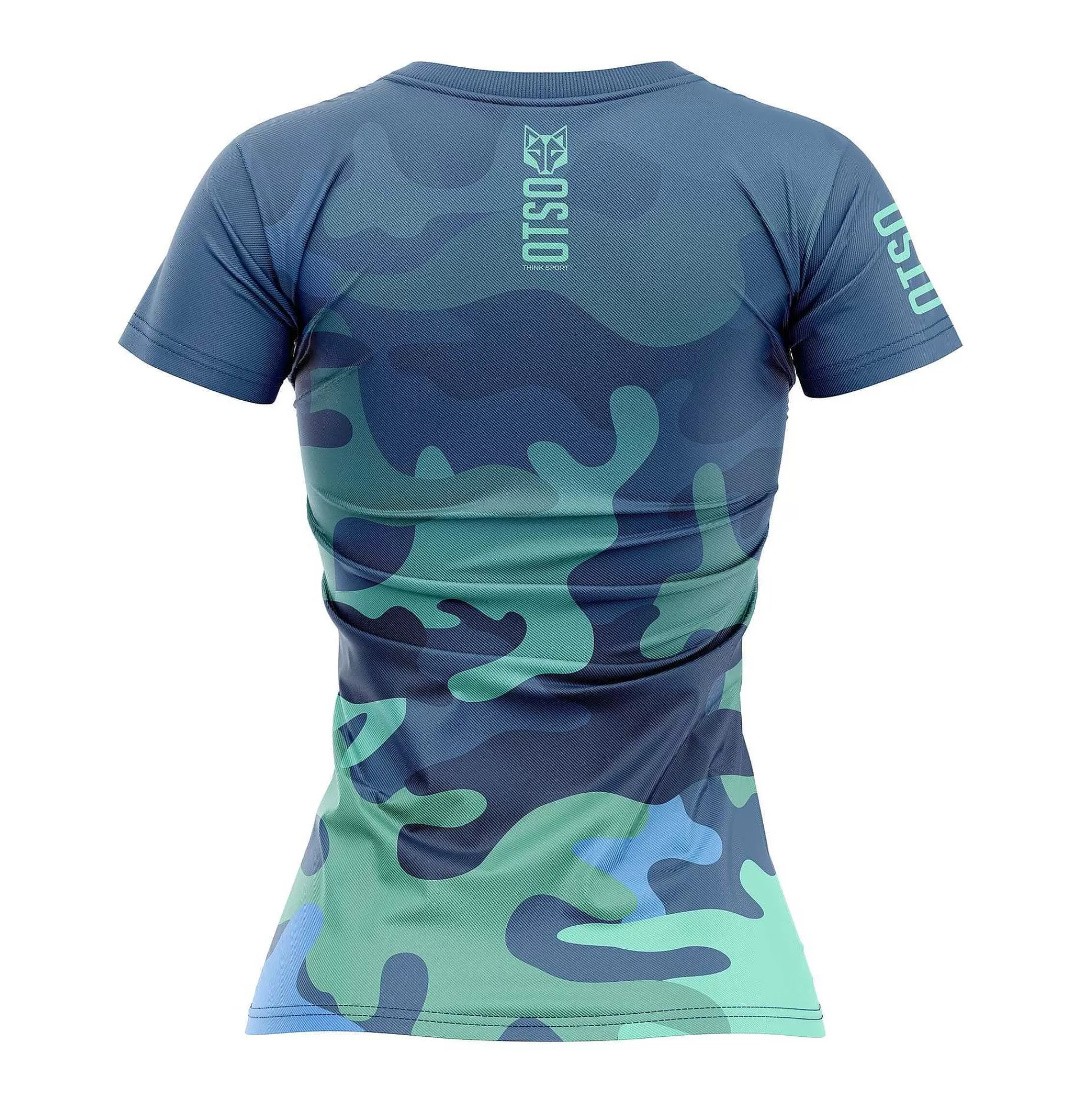 Women'S Short Sleeve T-Shirt Camo Blue*OTSO Online