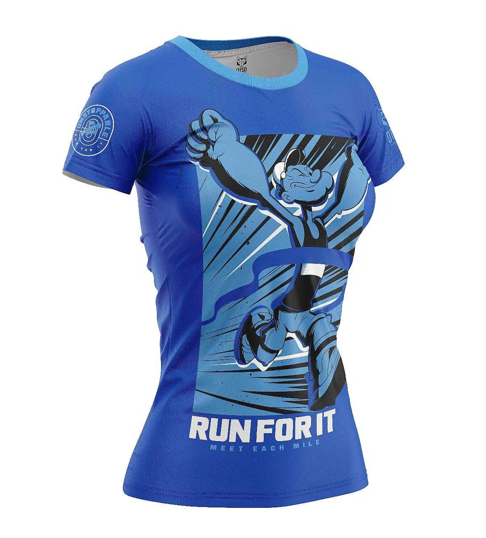 Women'S Short Sleeve T-Shirt-Popeye Run For It*OTSO Discount