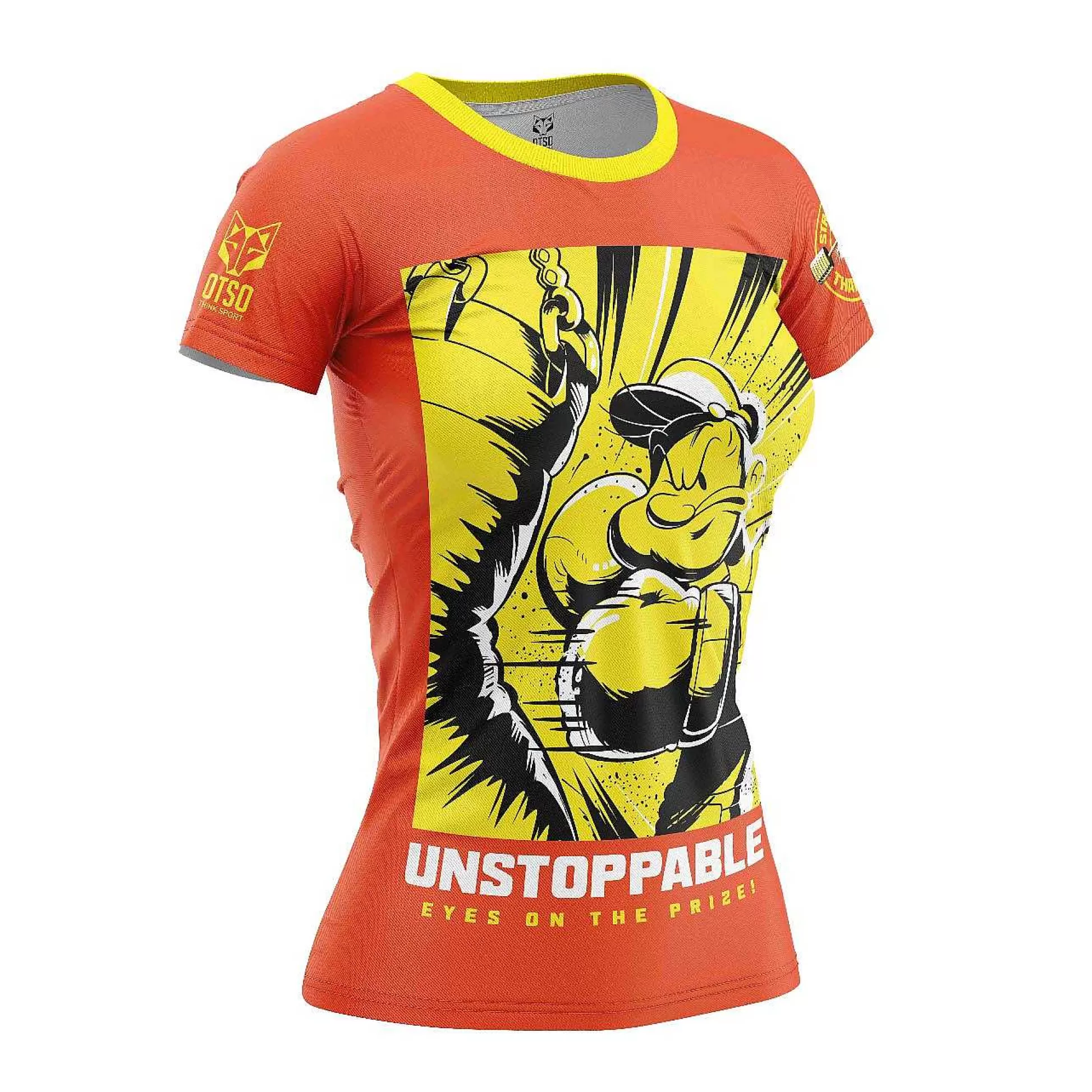 Women'S Short Sleeve T-Shirt-Popeye Unstoppable*OTSO Hot