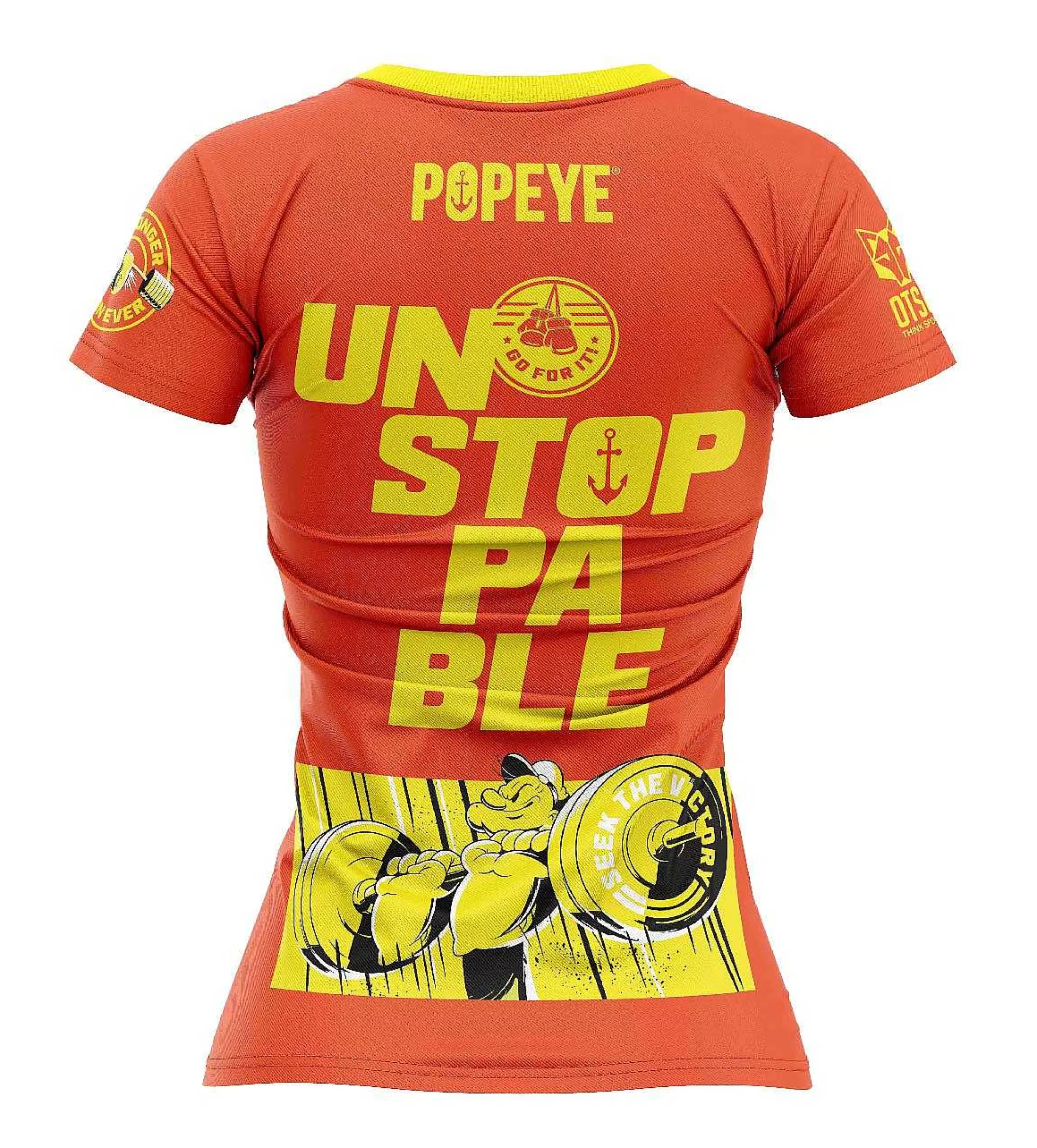 Women'S Short Sleeve T-Shirt-Popeye Unstoppable*OTSO Hot