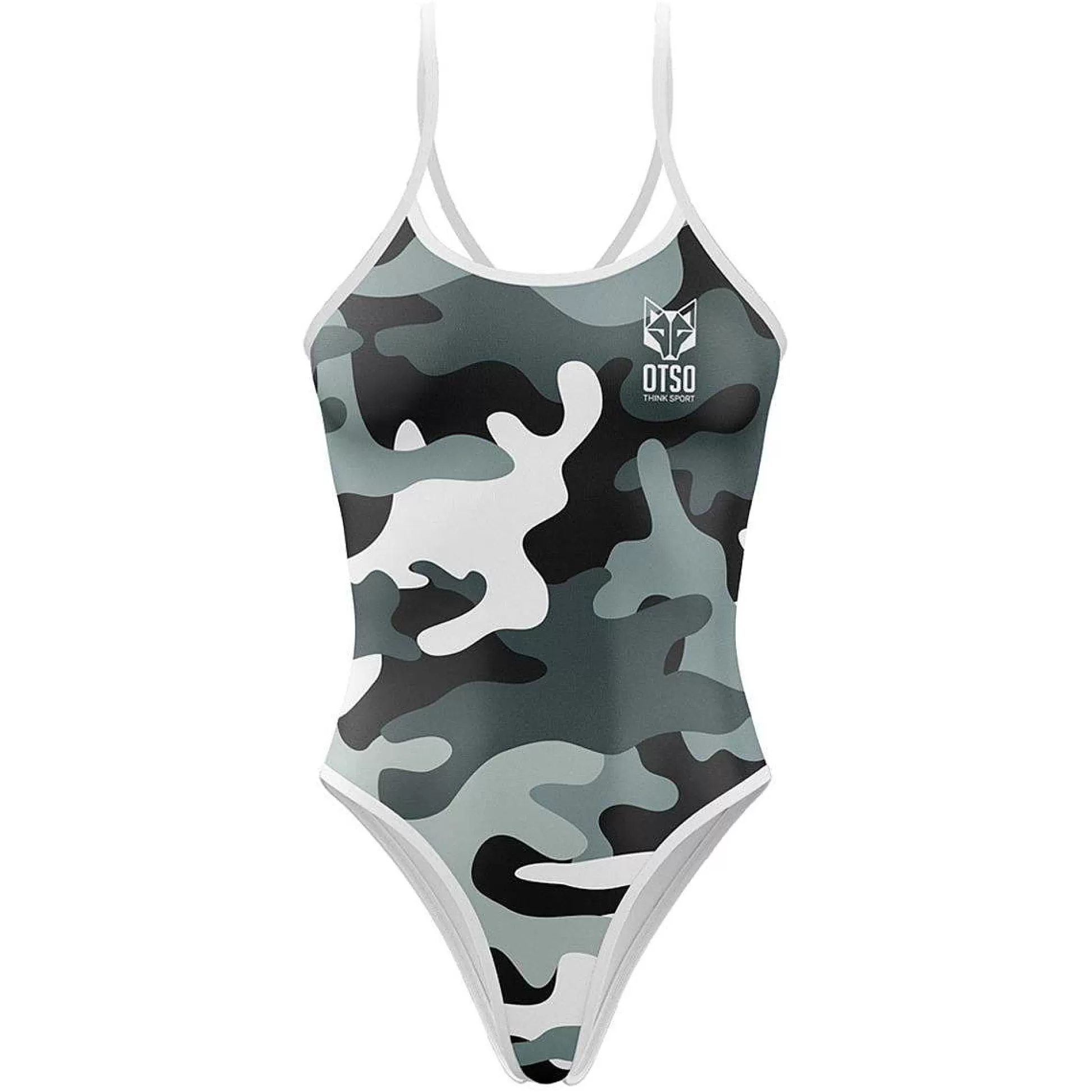 Women'S Swimsuit-Camo Gray*OTSO New